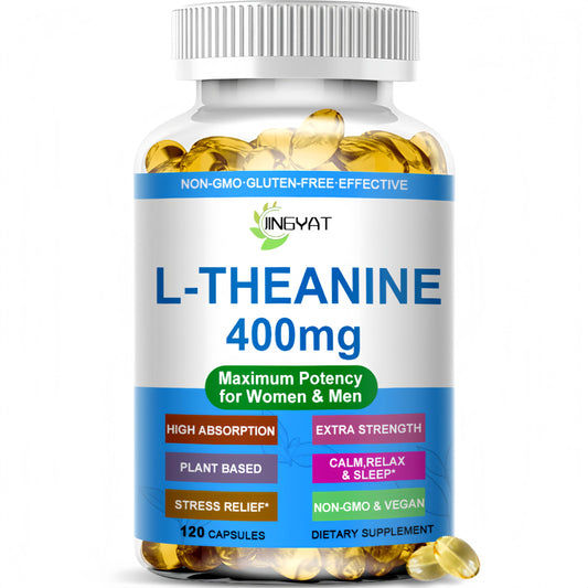 JINGYAT L-Theanine 400 mg Softgel 120 Count