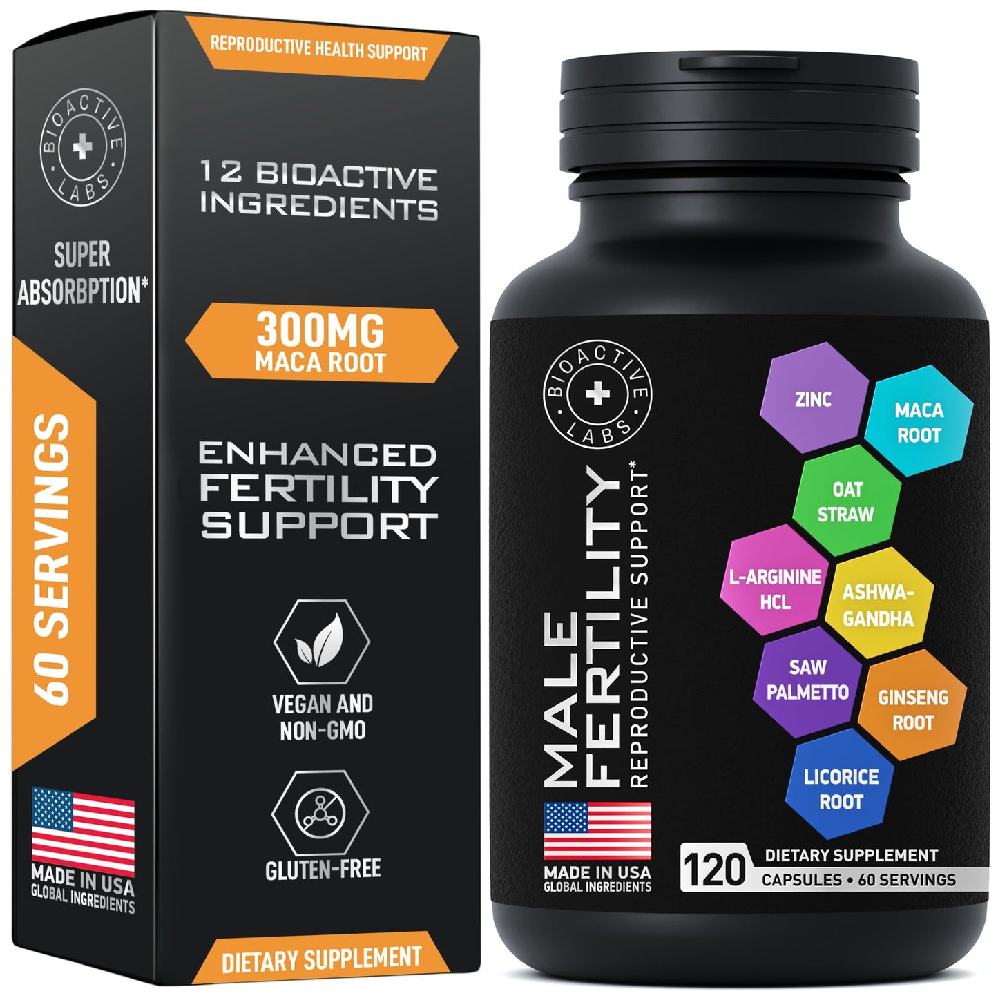 BIOACTIVE LABS Fertility Supplements for Men and Dental Probiotics Tablet 120