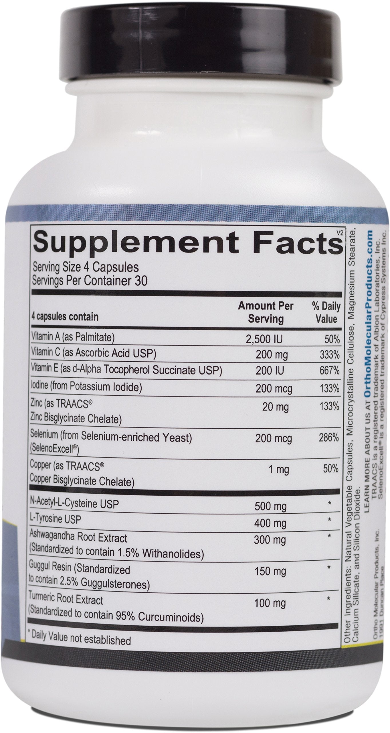 Ortho Molecular Products Thyrotain Capsule, 120 Capsules