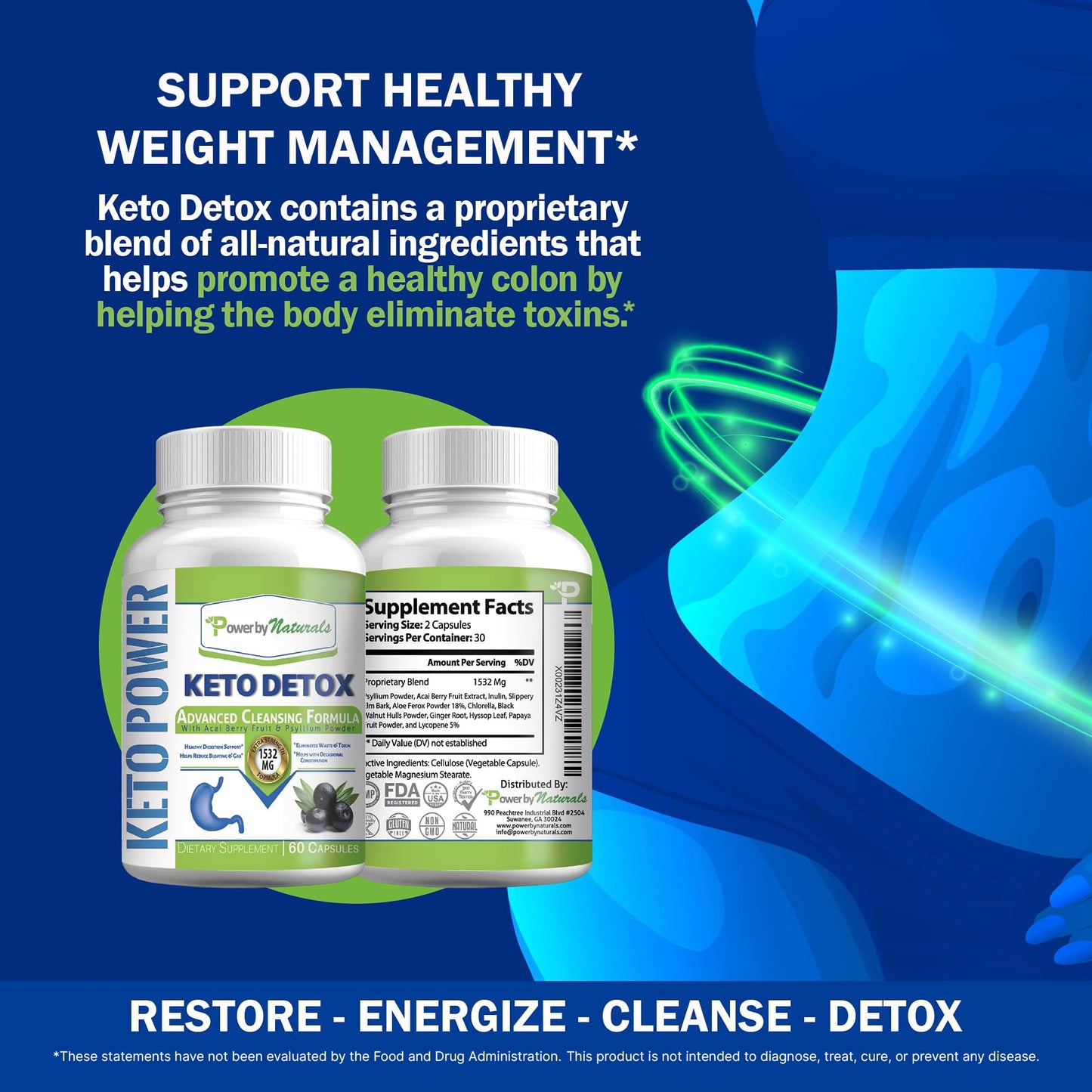 Power By Naturals Keto Support Capsule 60 Count