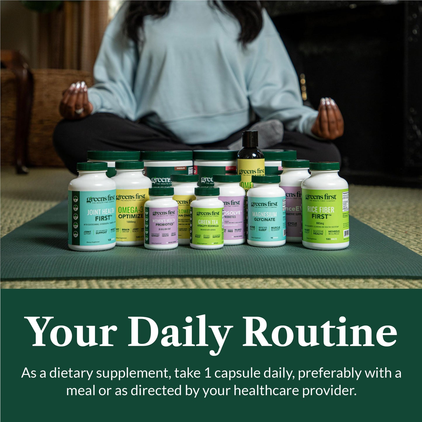 Greens First Vitamin D3+K2 60 Vegetable Capsules