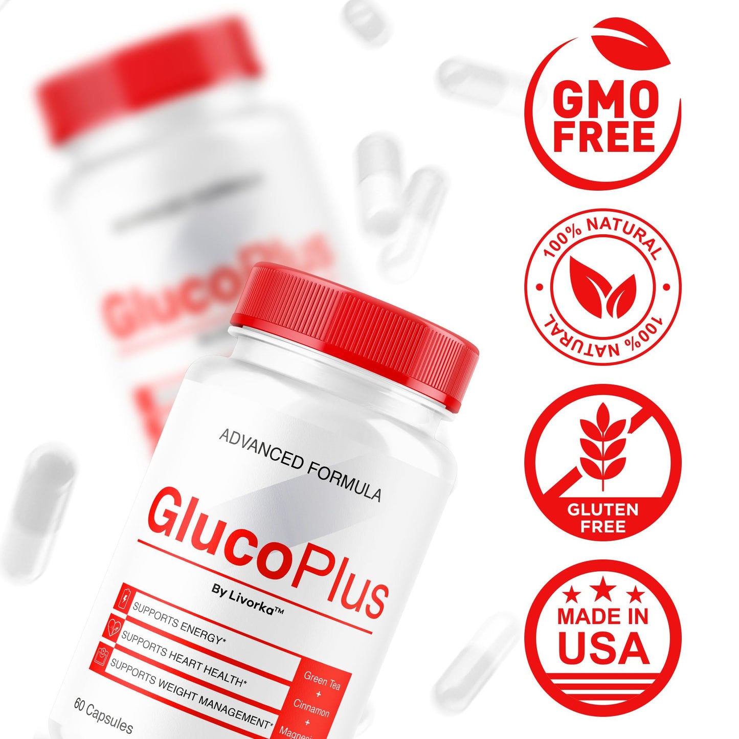 LIVORKA Gluco Plus Capsules, 120 Capsules