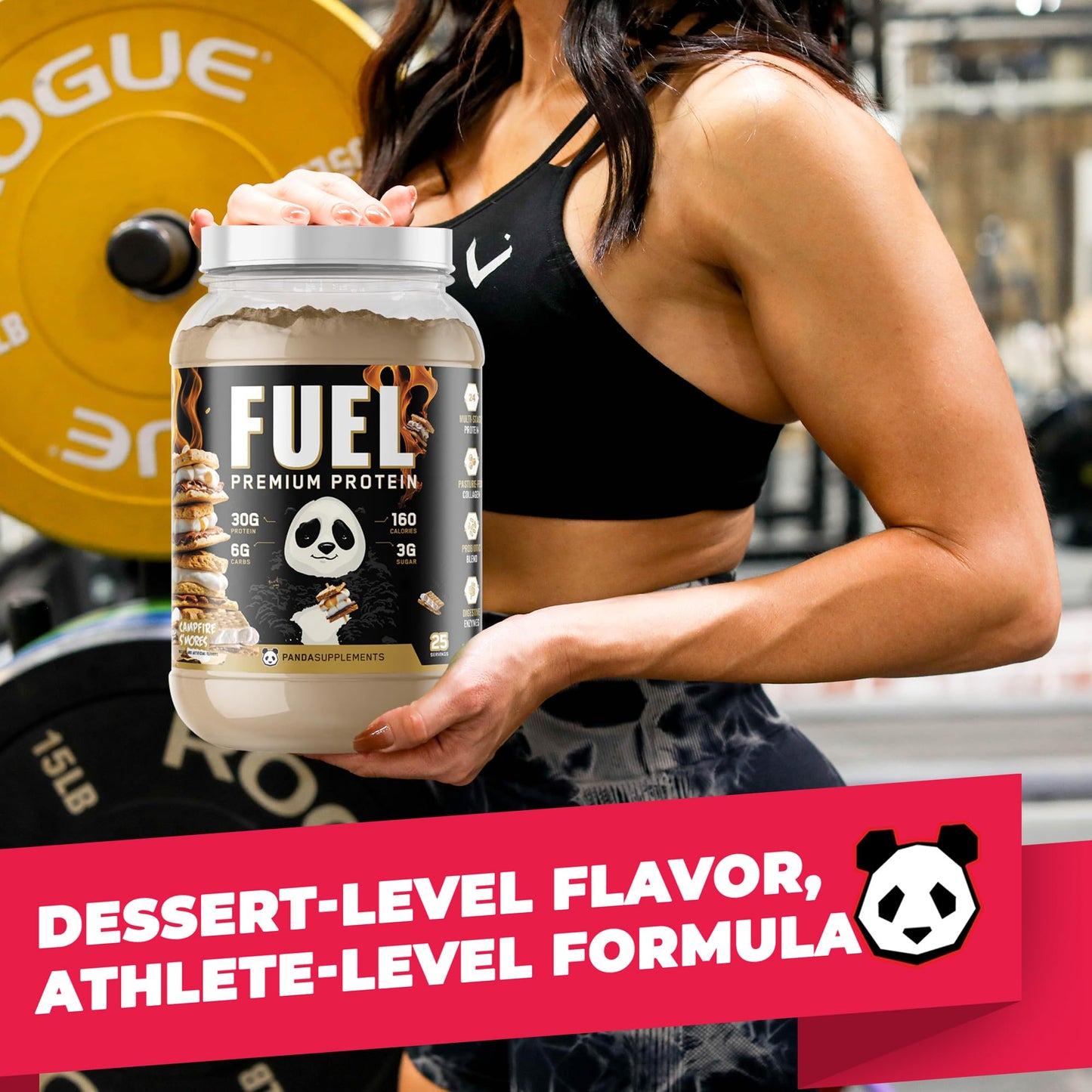 Underground Bio Labs Panda Fuel Premium Protein Whey Powder, 40 Servings, 2.5 Pound