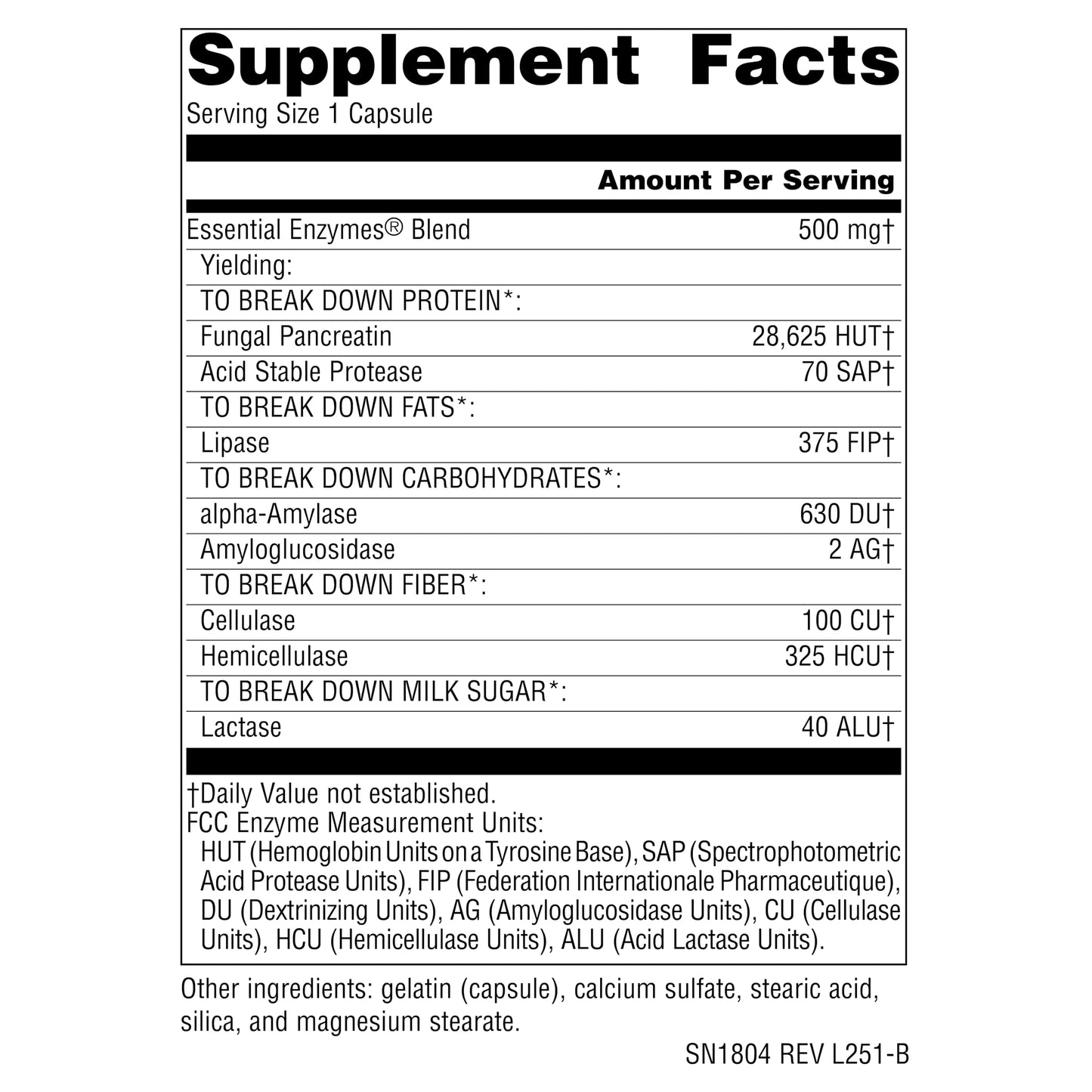 Source Naturals Daily Essential Enzymes 500 mg Digestive Aid Capsules, 360 Capsules