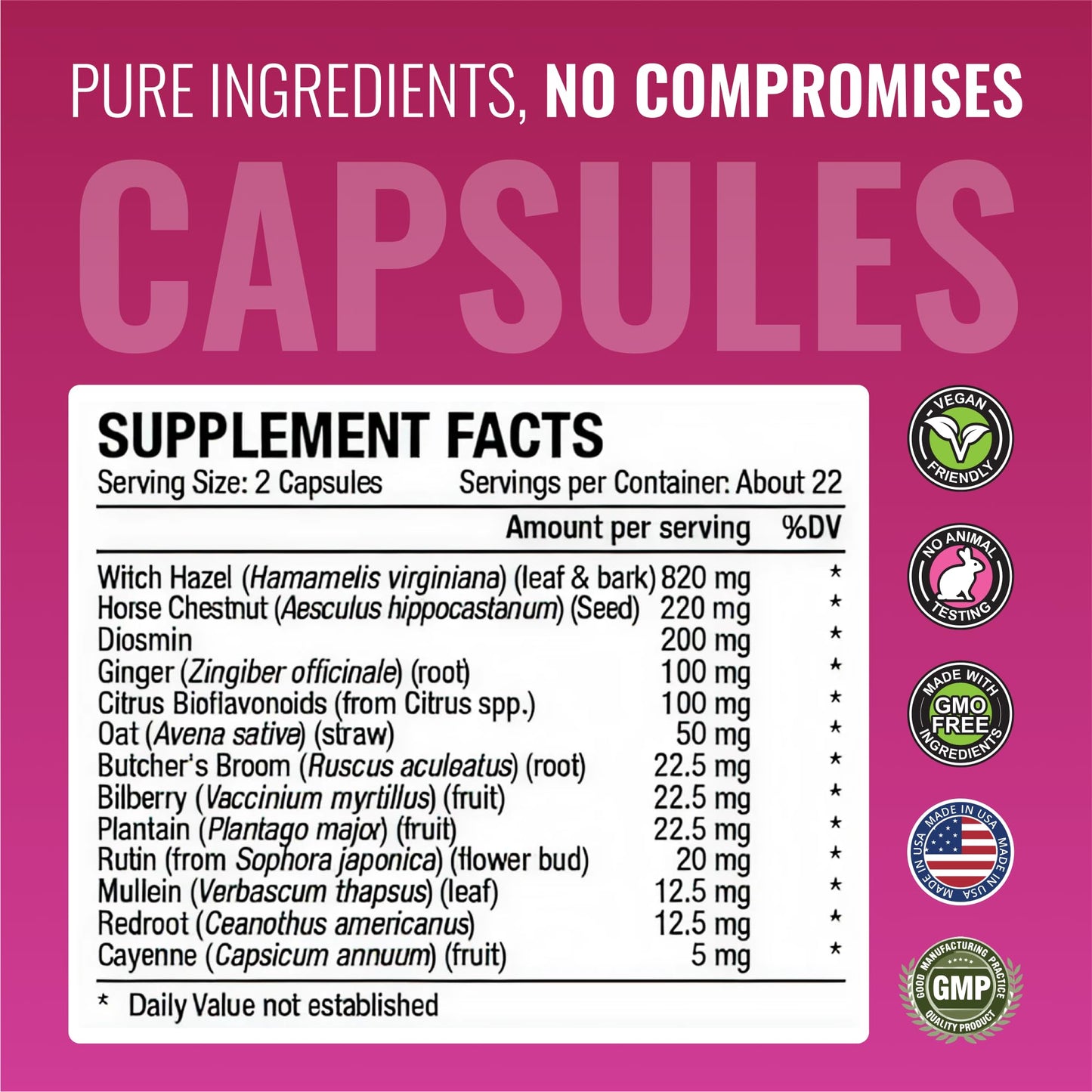 Approved Science Varicosil Capsules 90 Capsules