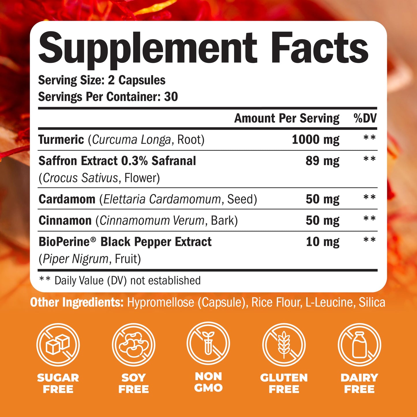 Vimerson Health Women's Multivitamin + Turmeric Saffron Cinnamon & Cardamom Bundle Capsules, 2 Capsules