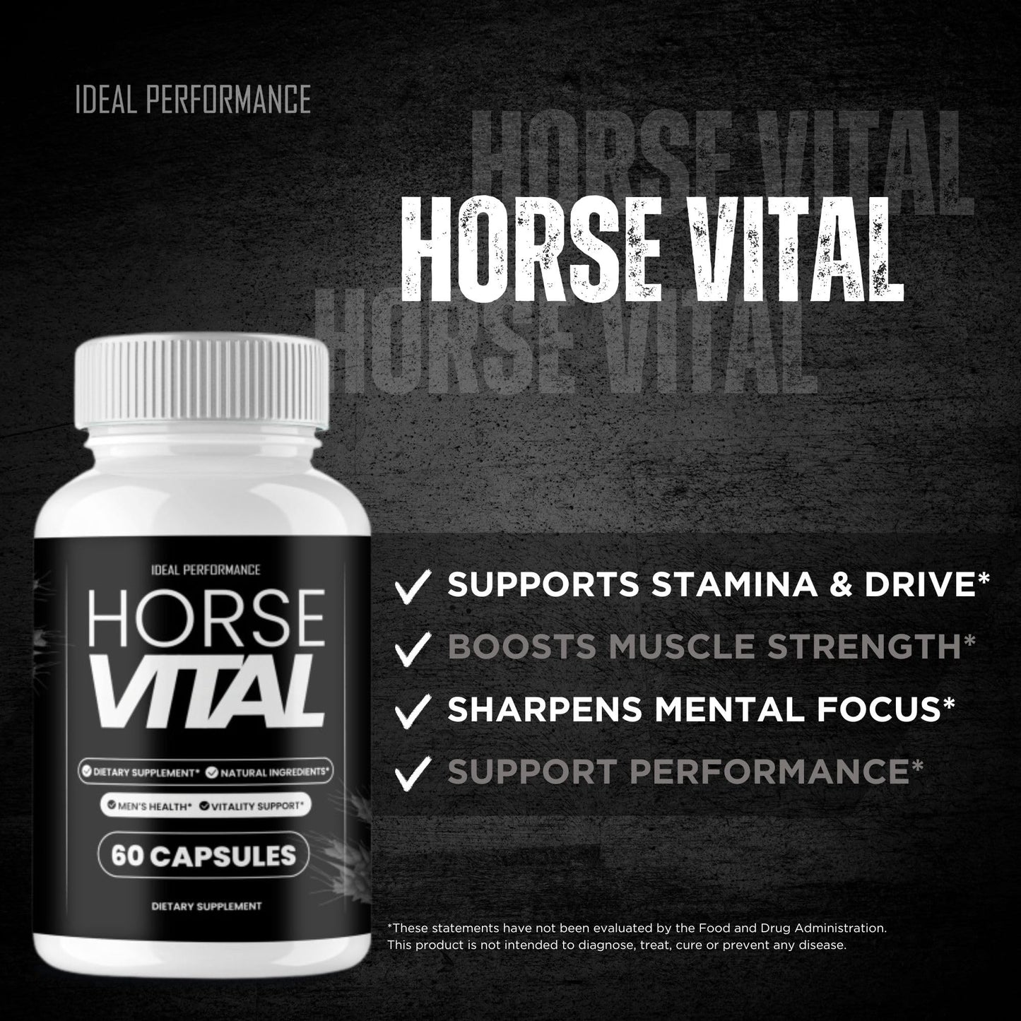 IDEAL PERFORMANCE Horse Vital Capsule, 120 Capsules