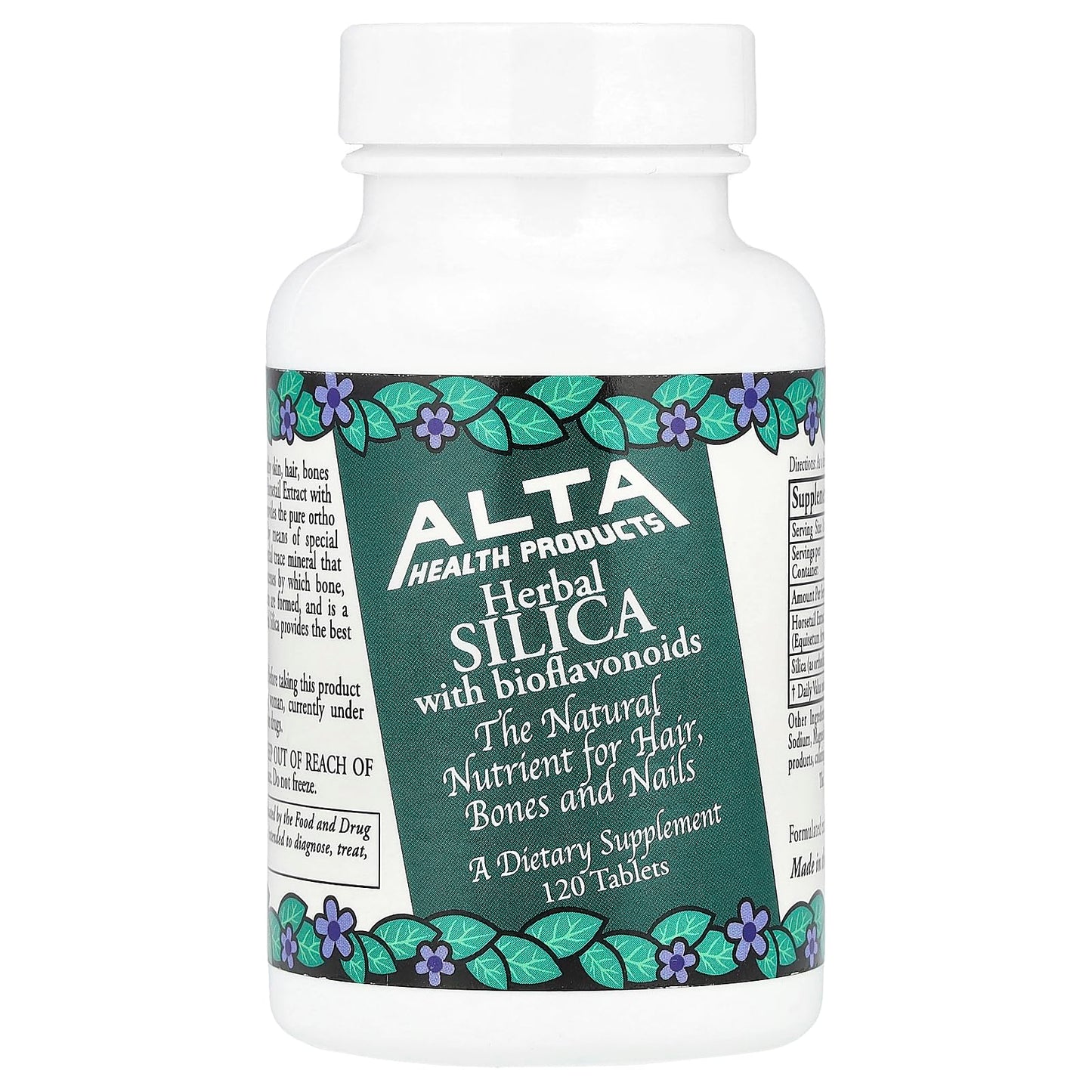 Alta Health Herbal Silica with Bioflavonoids Tablets, 120 Count