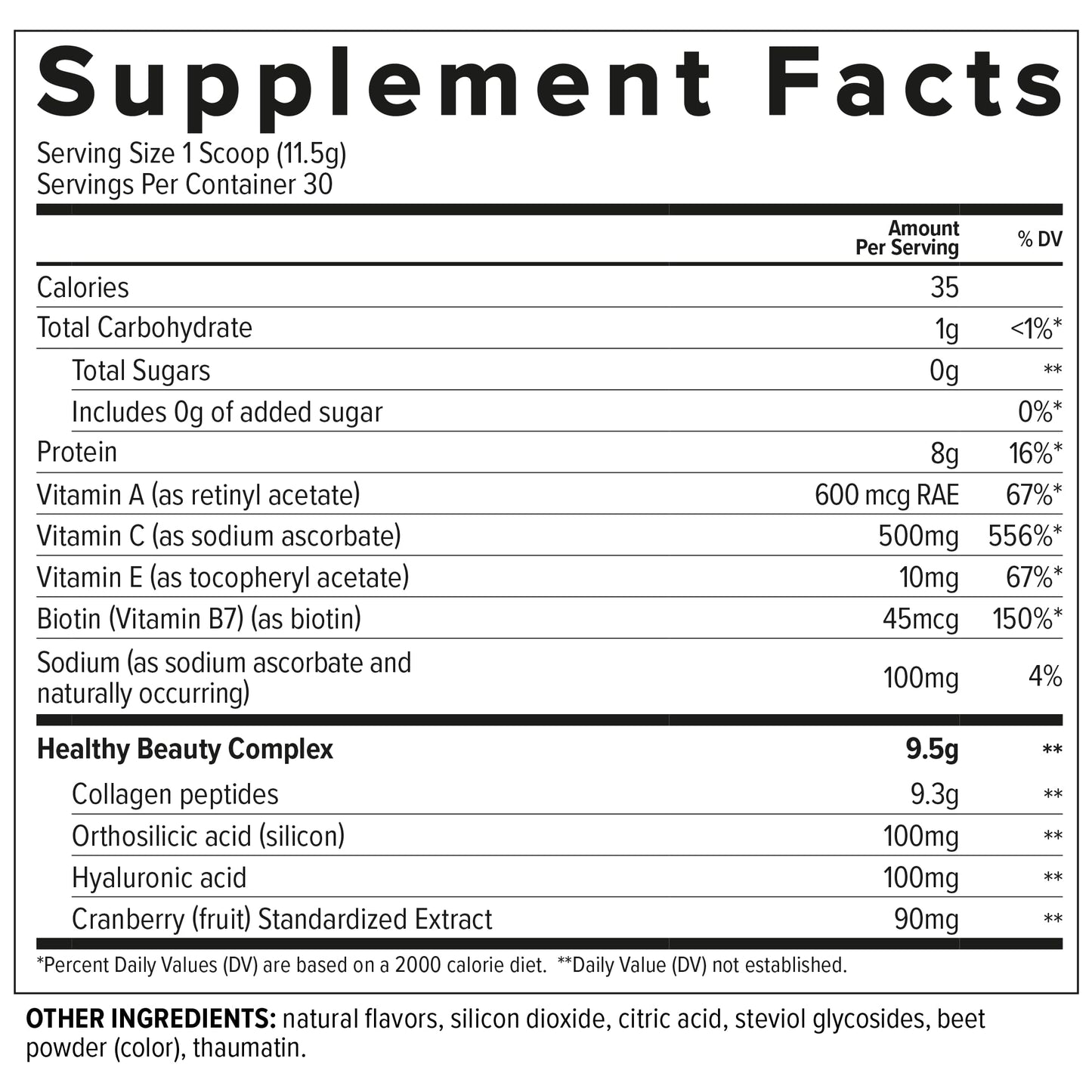 Essential Nutrition Collagen Skin Cranberry Powder 11.64 Ounces