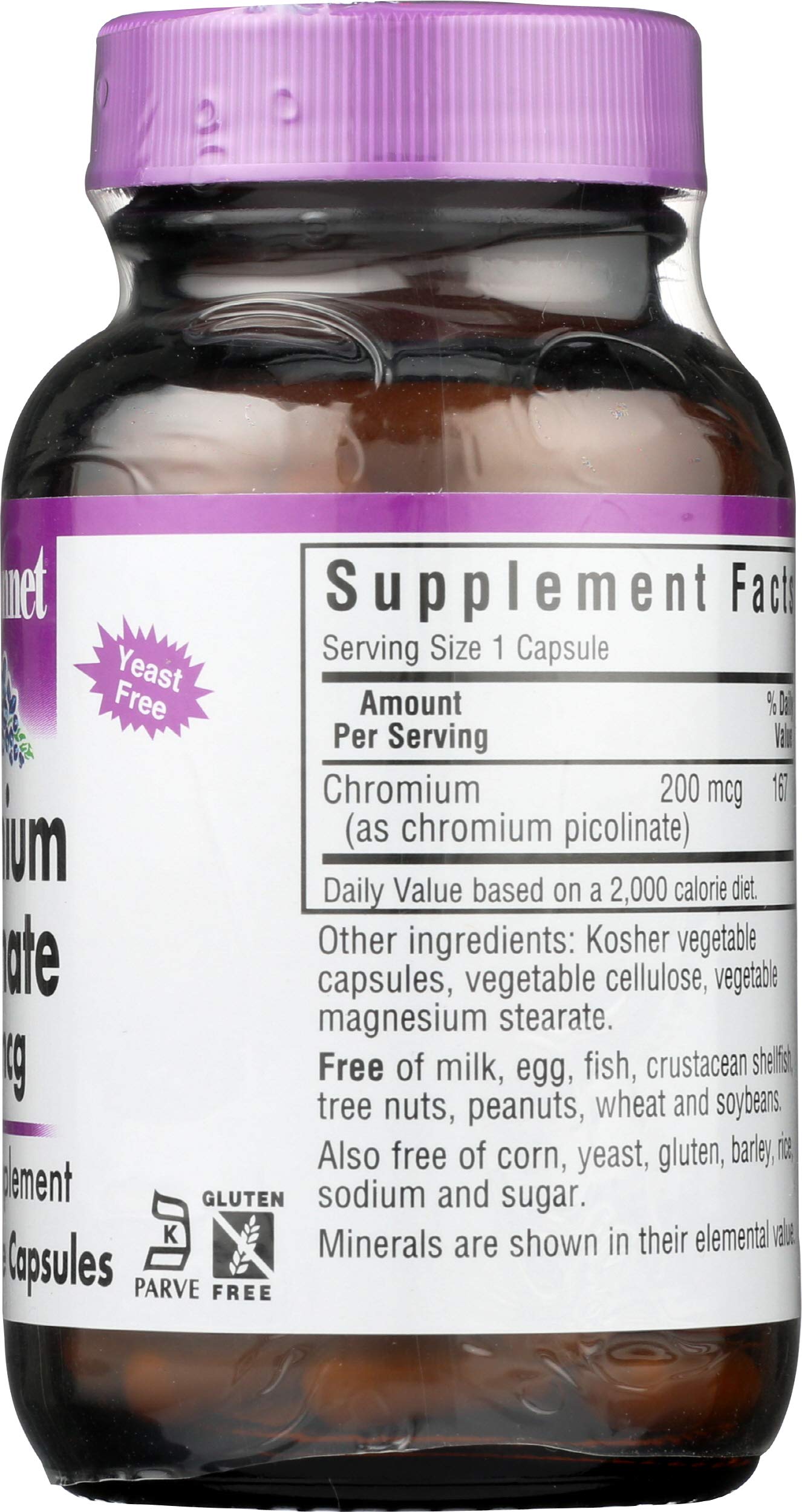 BlueBonnet Chromium Picolinate 200mcg Capsules, 100 Count