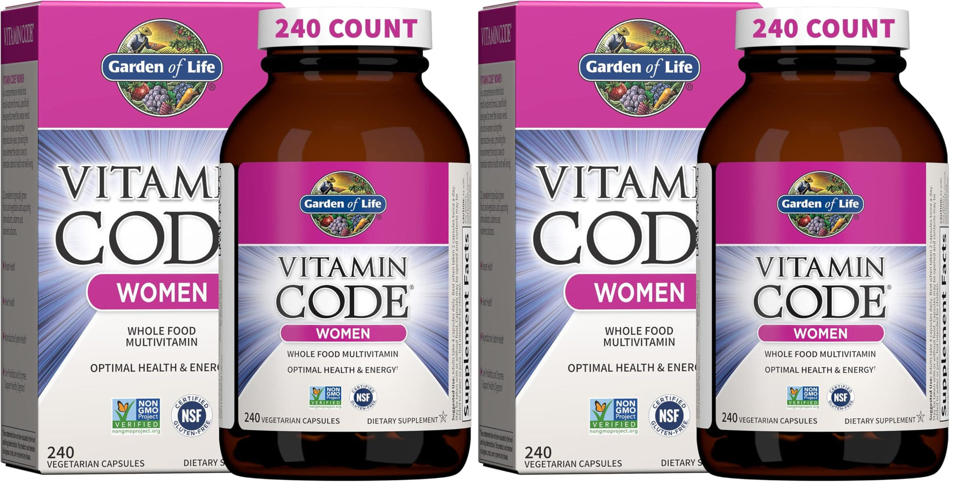 Garden of Life Vitamin Code Women's Multi Capsules 480