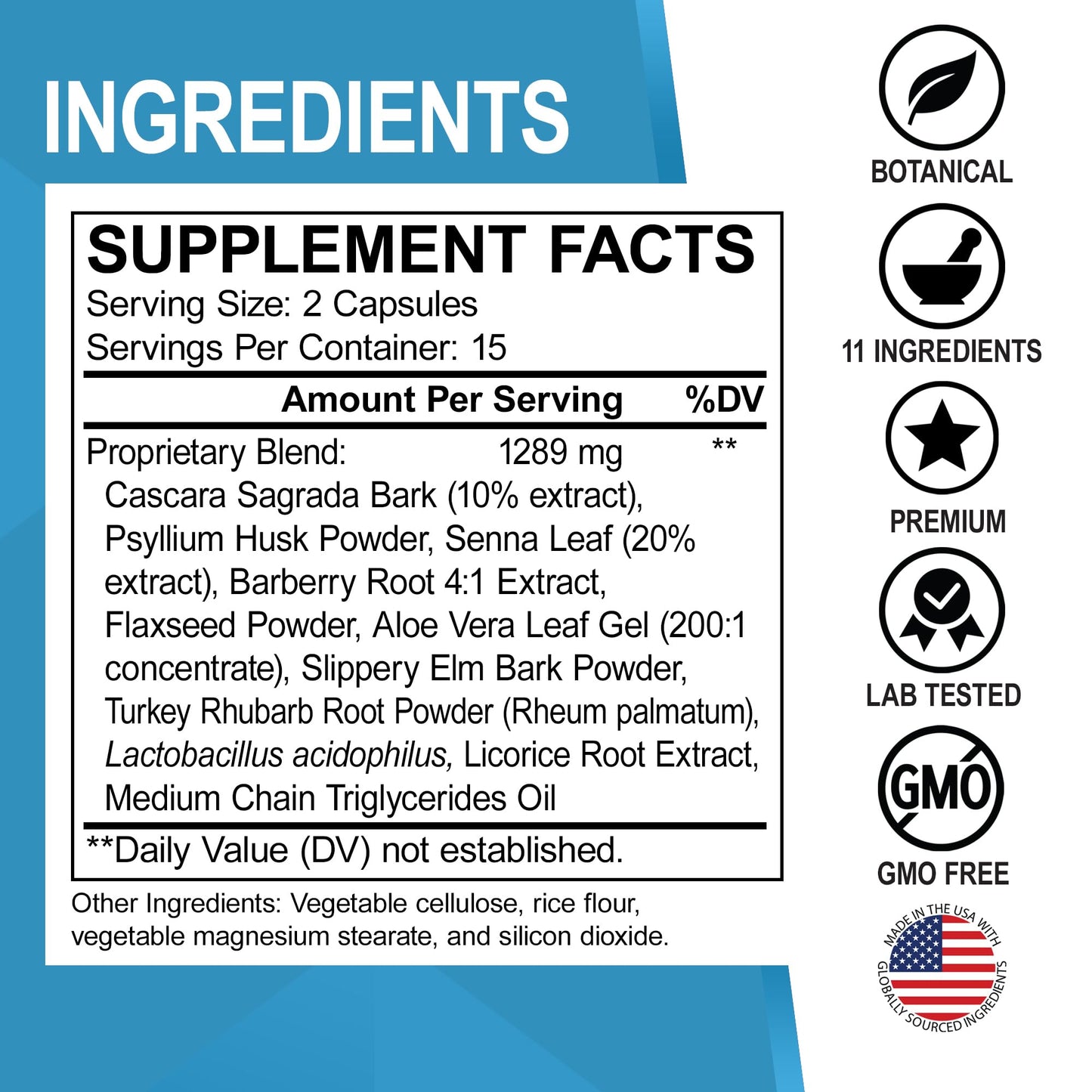 DR. BO Colon Cleanser Detox for Weight Flush Capsule 30 Count