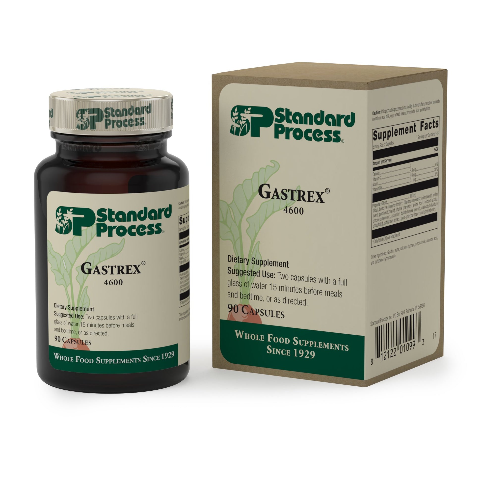 Standard Process Inc. Gastrex Capsule, 90 Capsules