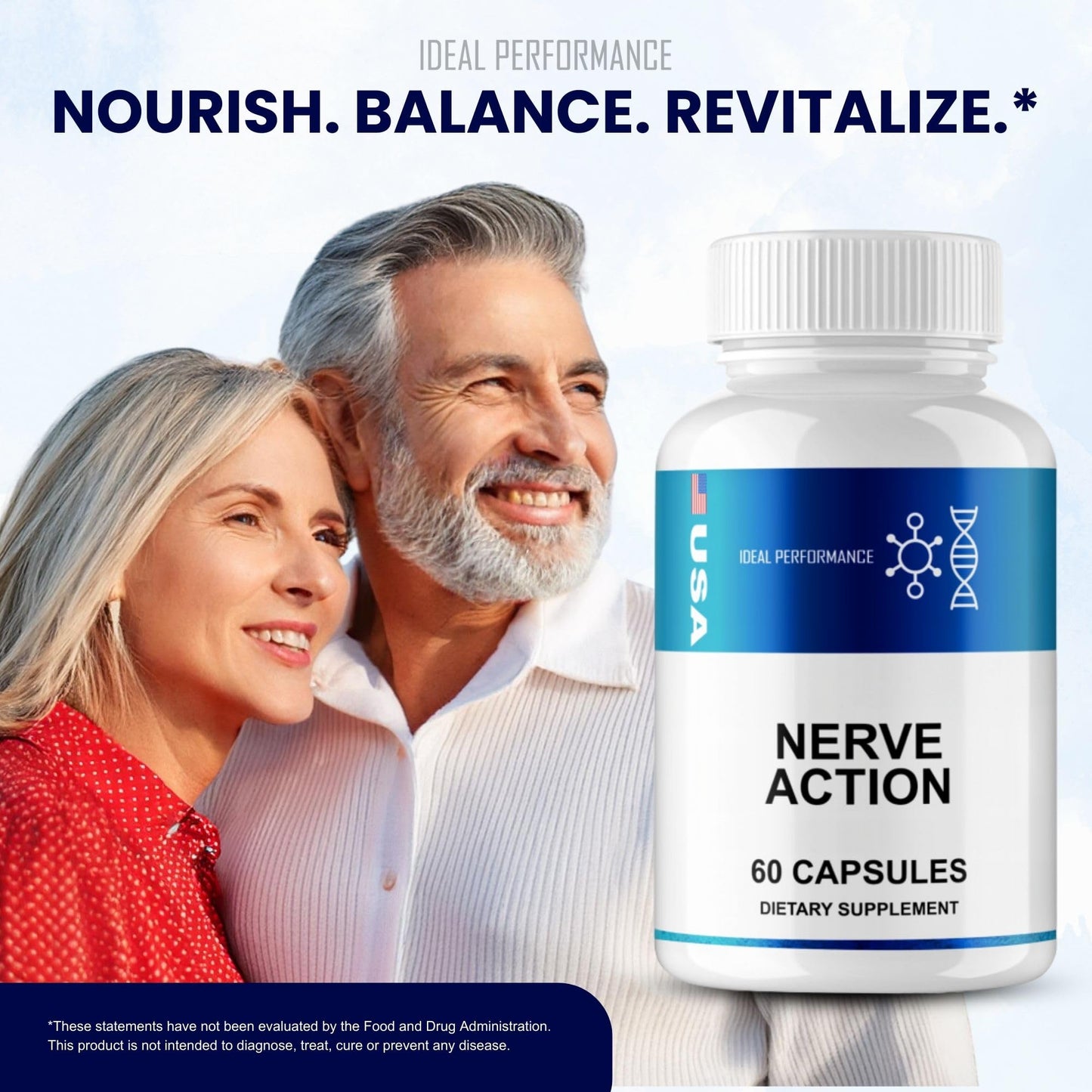 IDEAL PERFORMANCE NerveAction Capsules, 180 Capsules