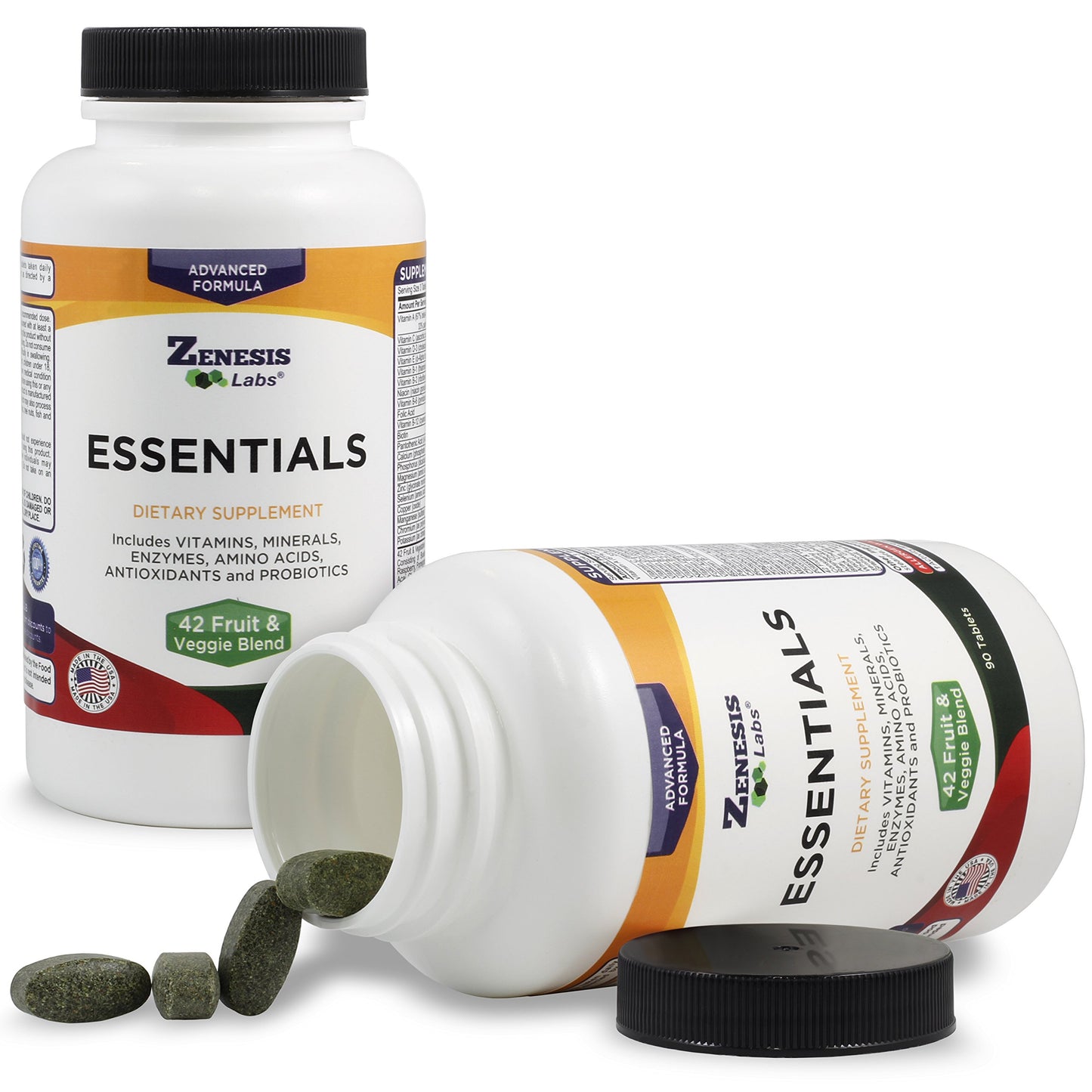 Zenesis Labs Essentials Multi-Vitamin Tablets, 90