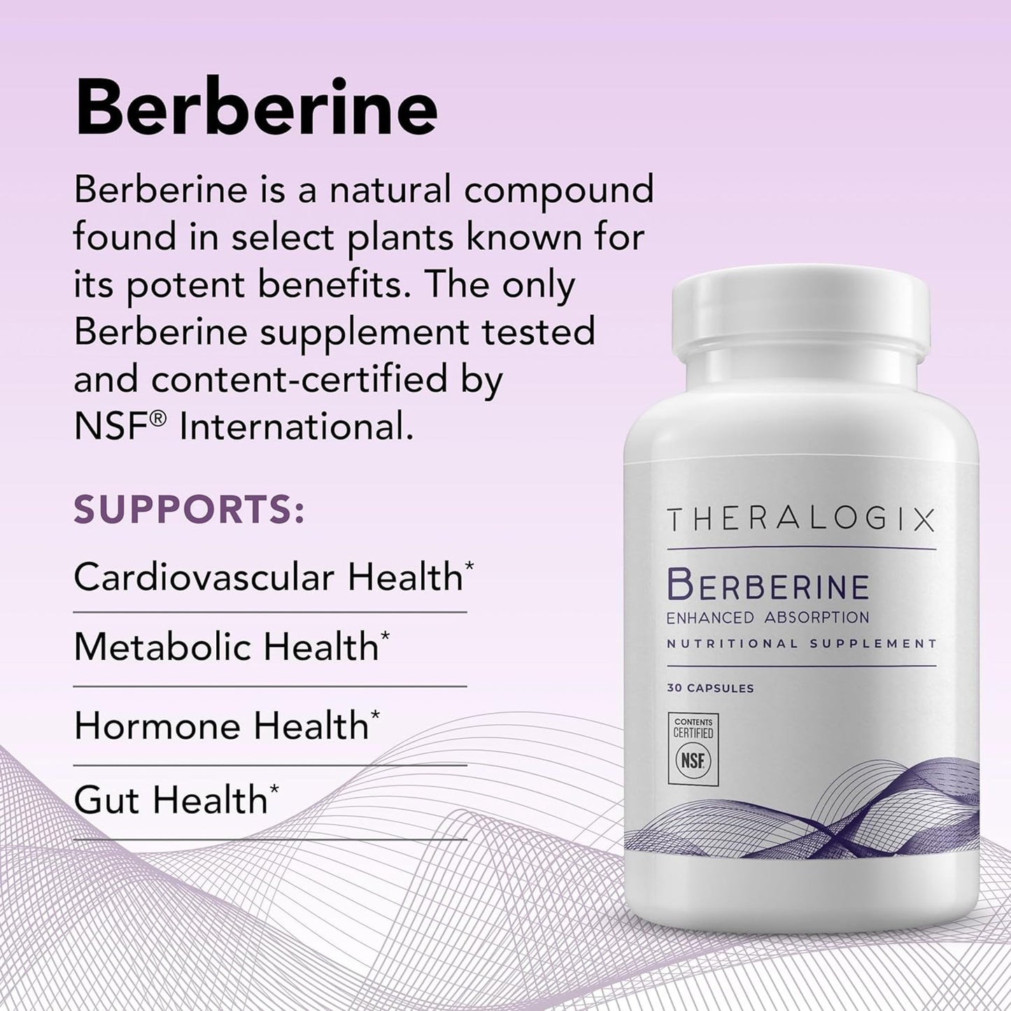 Theralogix Berberine Enhanced Absorption Capsule 30 Count