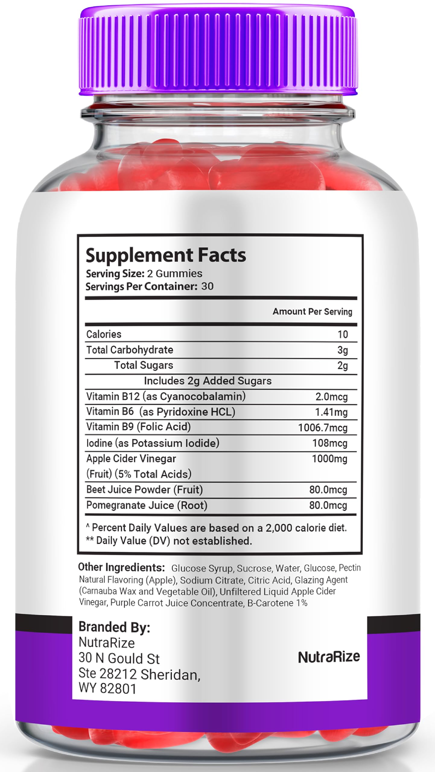 NutraRize GlycoBoost Gummies 120 Gummies