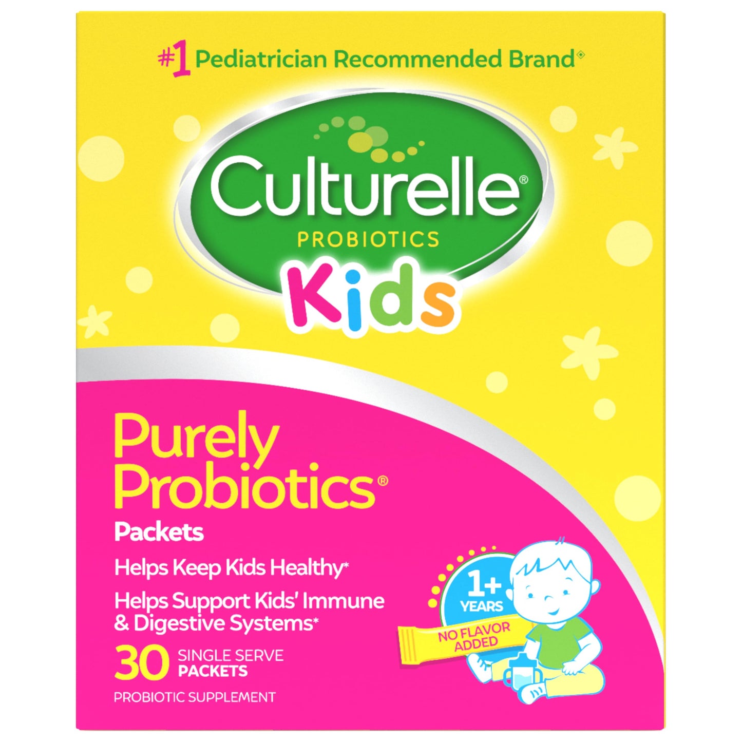 Culturelle Kids Daily Probiotic Packets Powder, 30 Count