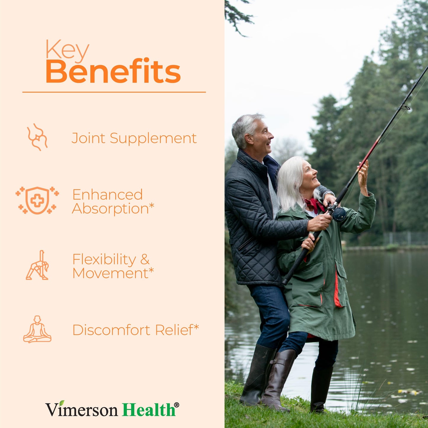 Vimerson Health Turmeric Supplement with Glucosamine Chondroitin, 60 Capsules