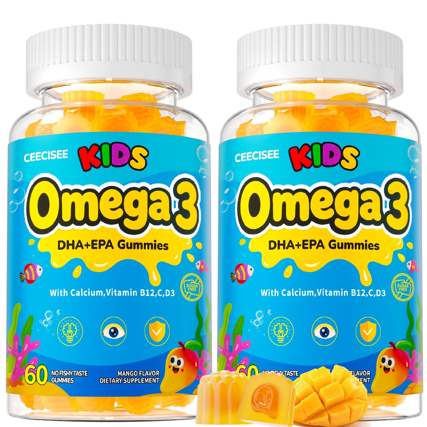 Ceecisee Organic Kid’s Omega-3 Gummies 120 Count
