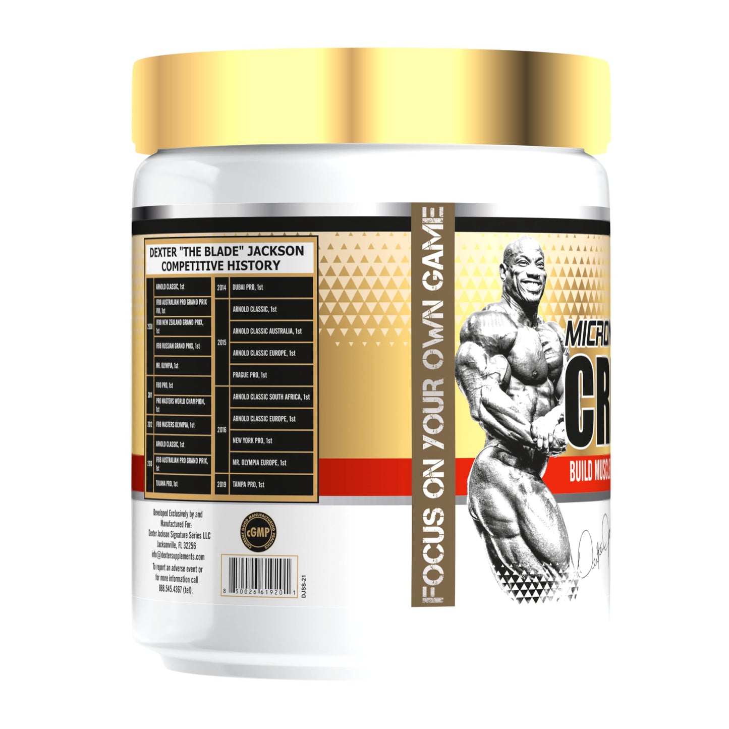 DEXTER JACKSON Gold Series Creatine Monohydrate Powder 10.58 Ounce