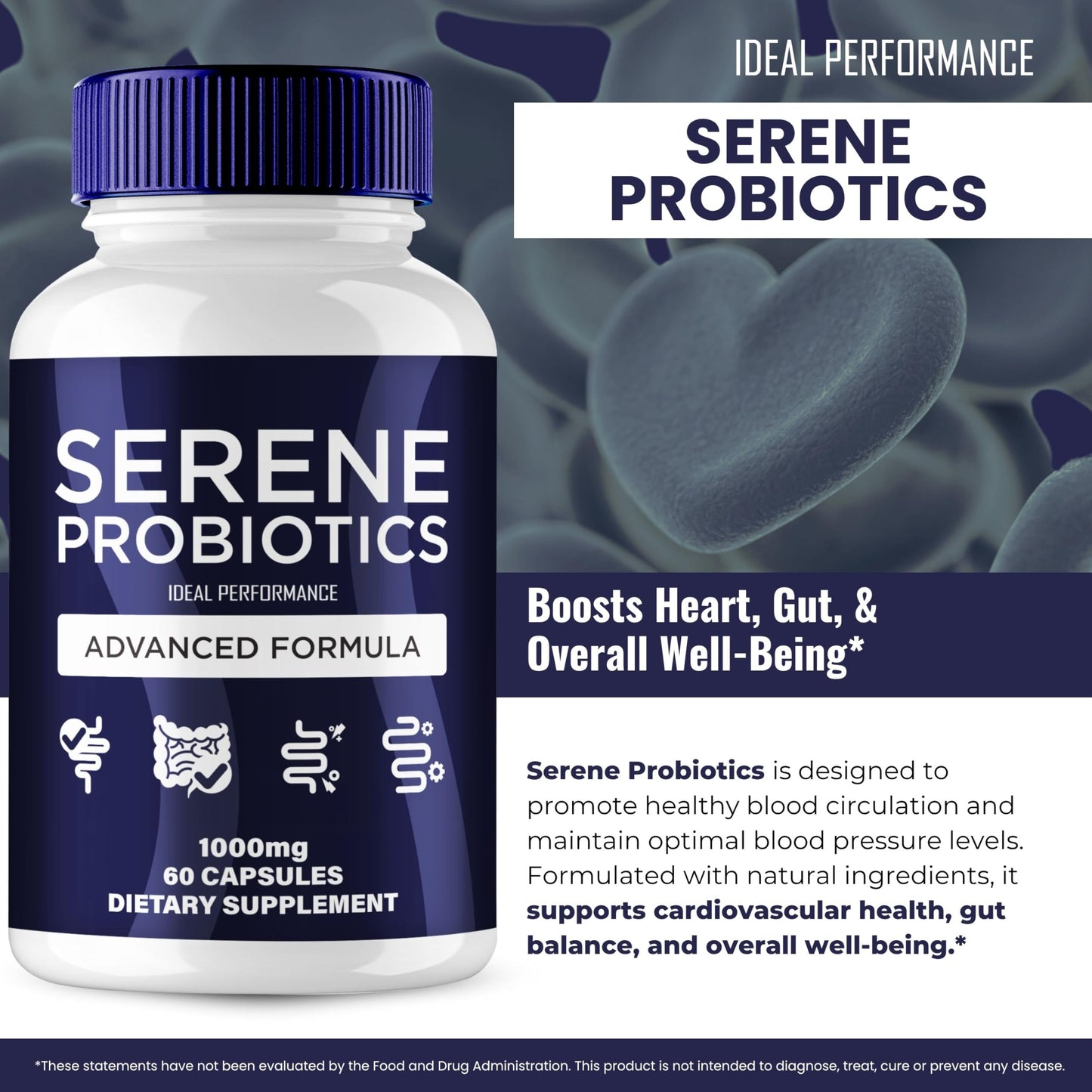 IDEAL PERFORMANCE Serene Probiotics 120 Capsules