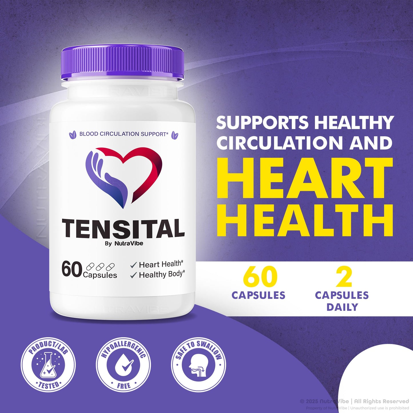 NutraVibe Tensital 180 Capsules