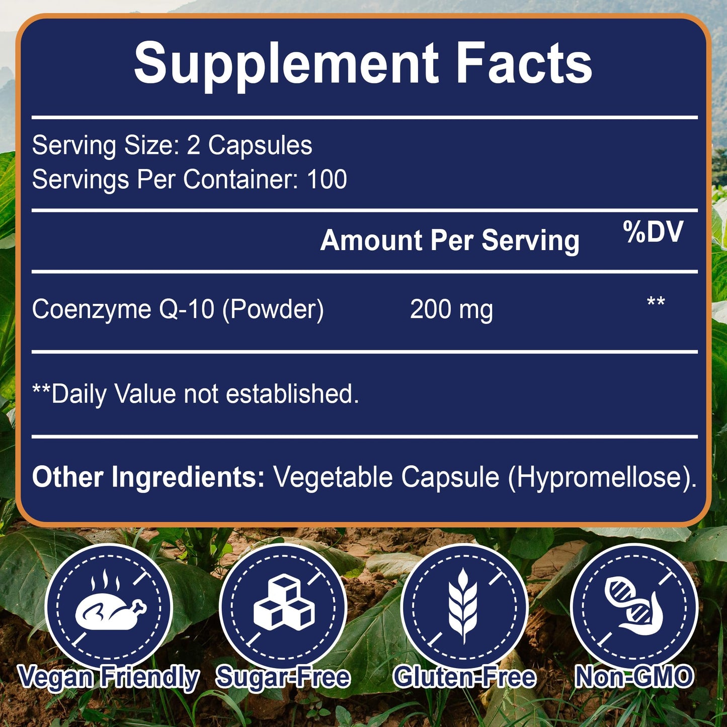 Generic CoQ10 Supplement 200mg Capsule, 200 Capsules