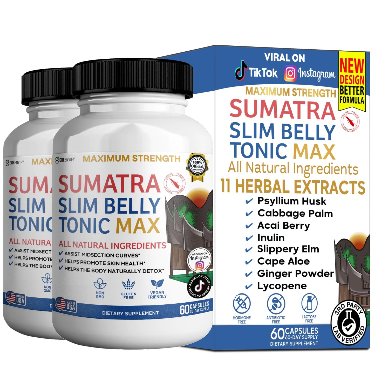 GREENVIFY Sumatra Tonic Max Natural Supplement 60 Capsules