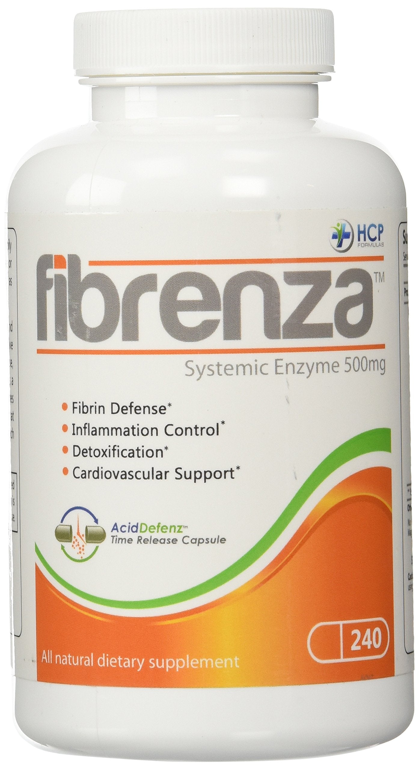HCP Formulas Fibrenza Systemic Enzyme Complex with Fibrinolytic & Proteolytic Enzymes Capsule 240