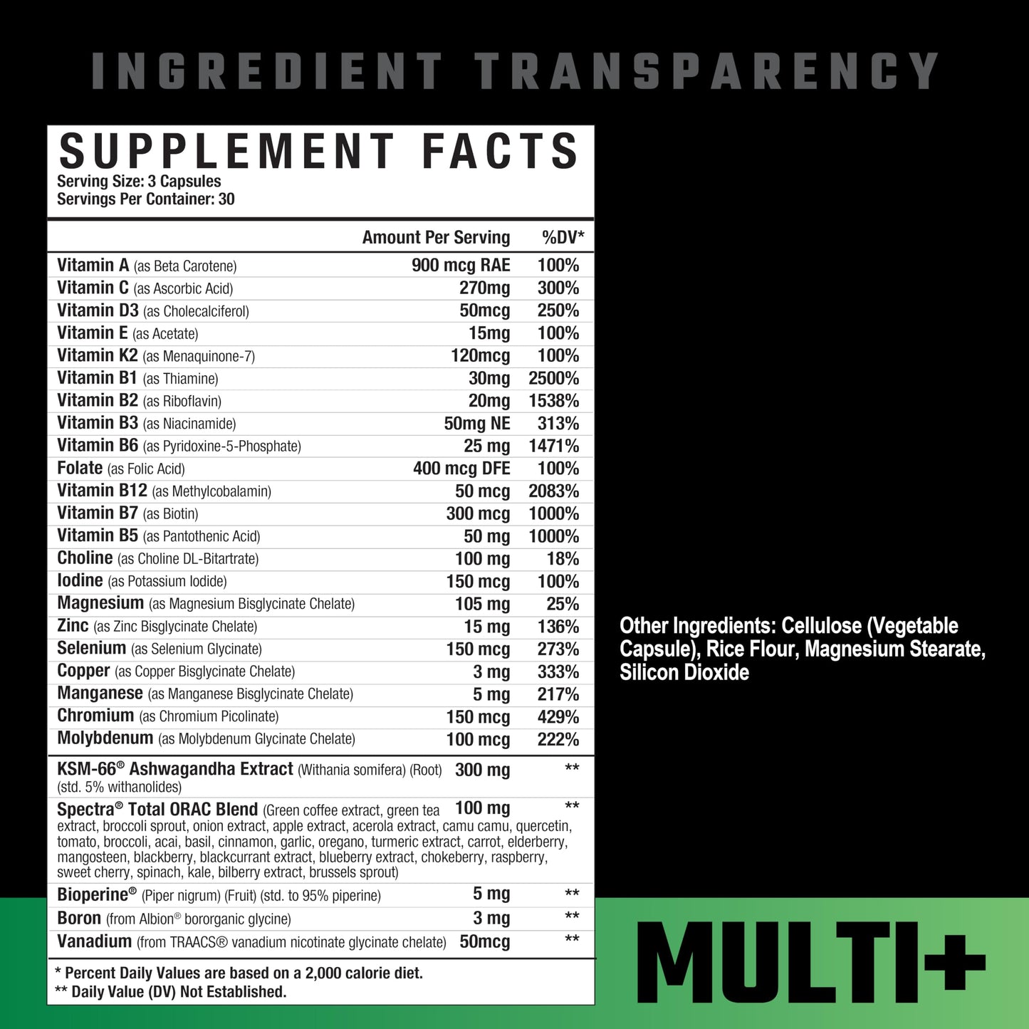 Axe & Sledge Multi Plus Multivitamin Capsules, 90 Capsules