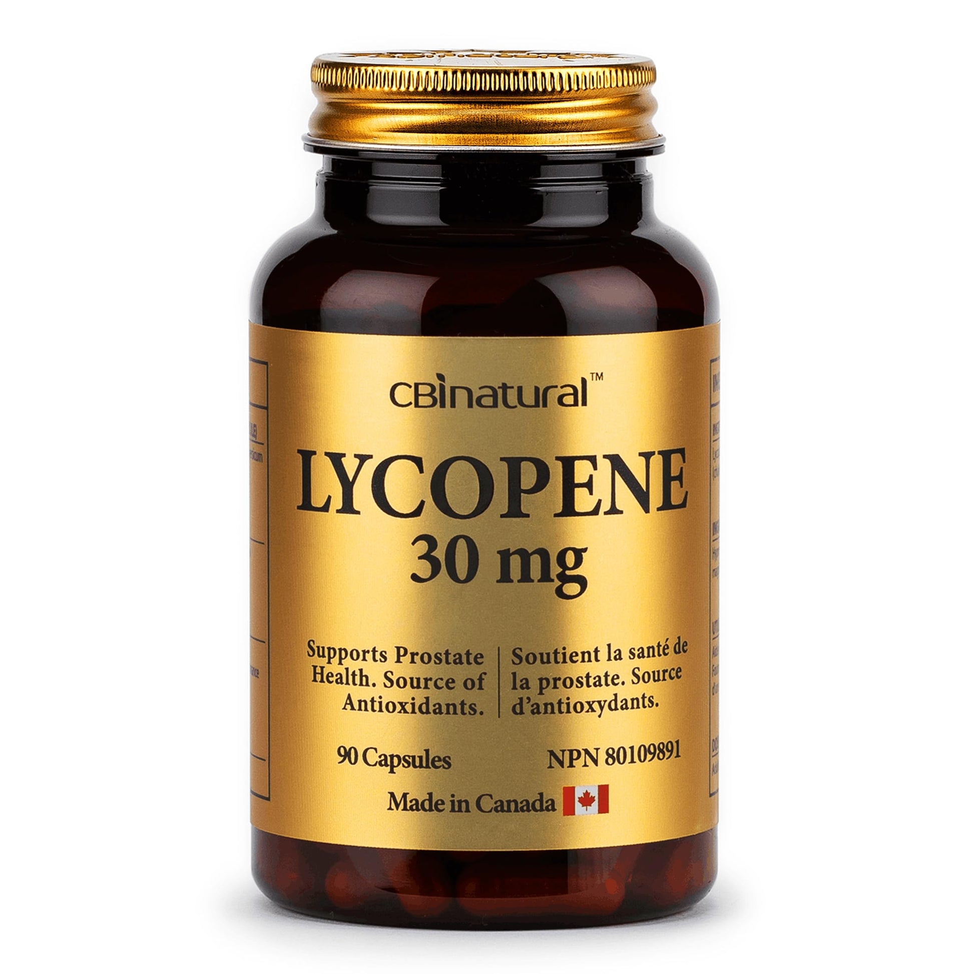 CBI Natural Lycopene 30 mg Capsules, 90 Count