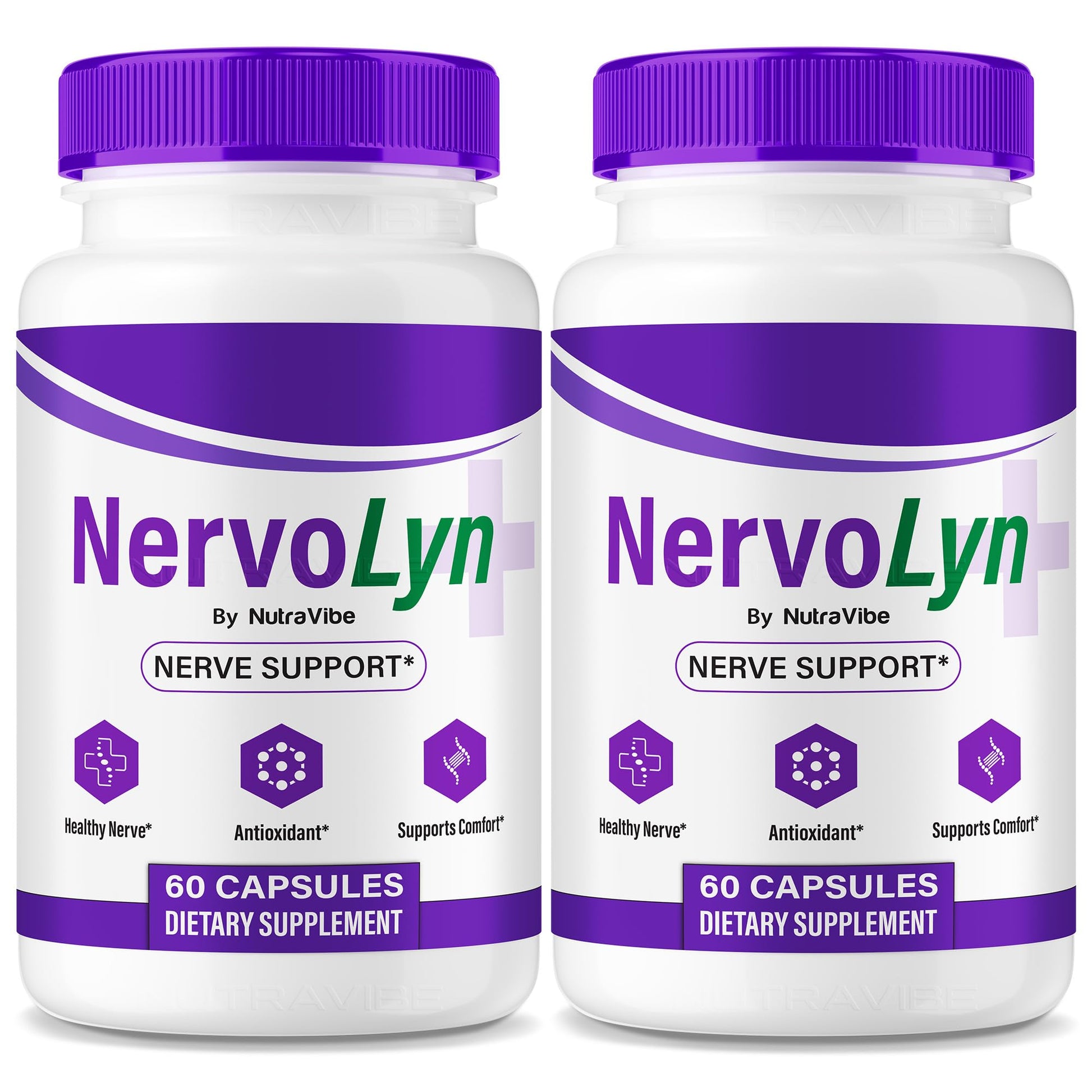NutraVibe NervoLyn Advanced Nerve Support Capsules, 120 Count