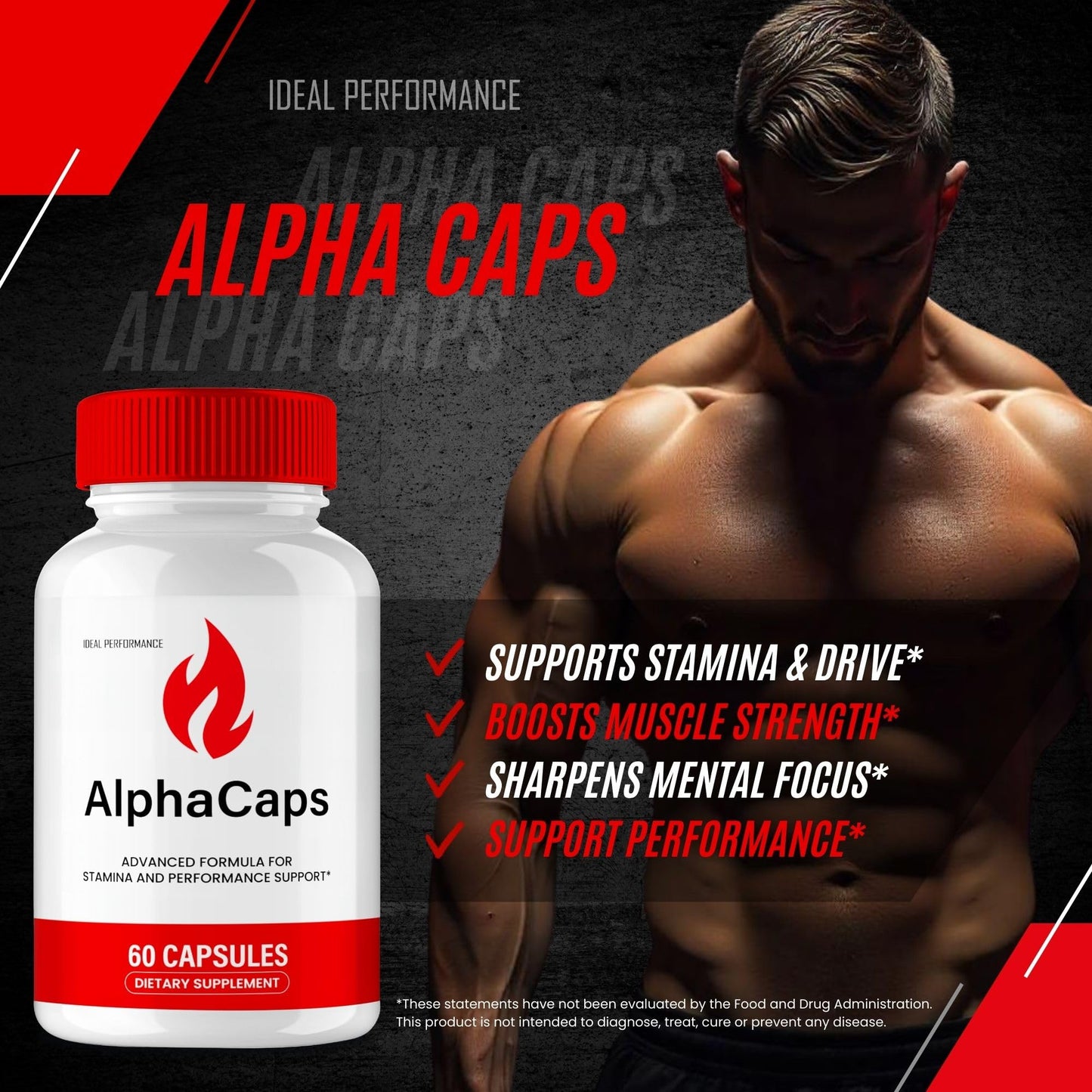 IDEAL PERFORMANCE AlphaCaps Capsules 60 Count