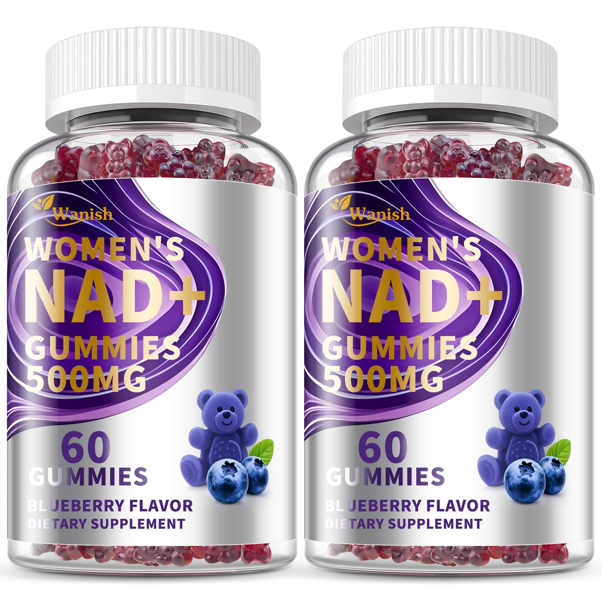 Wanish NAD Gummies for Women 60 Count