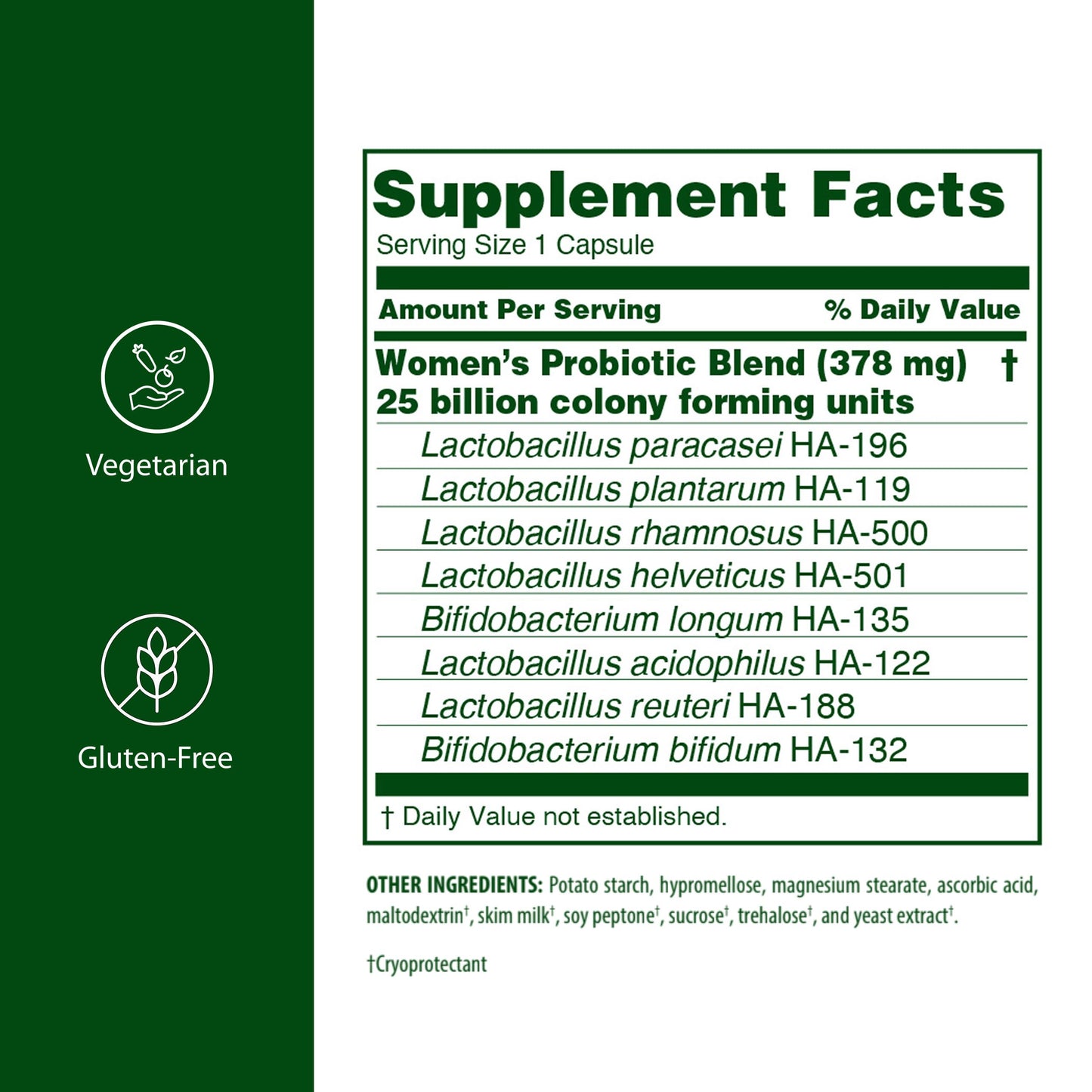 Flora Women's Care Probiotic 87 Billion Cells Vegetarian Capsules, 30 Capsules
