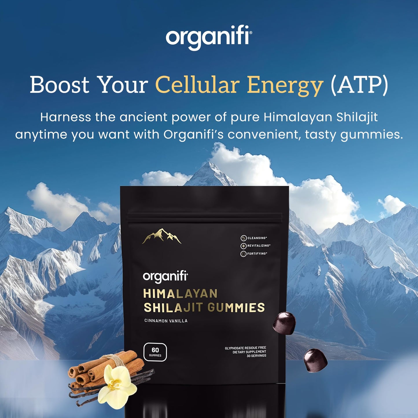 Organifi Shilajit Gummies 60 Count