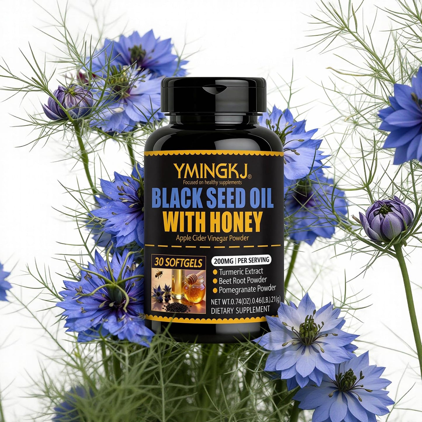 YMINGKJ Black Cumin Seed Oil Softgels, 30 Softgels