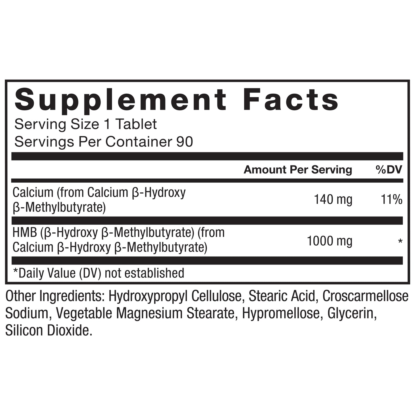 Force Factor HMB Supplement 90 Tablets