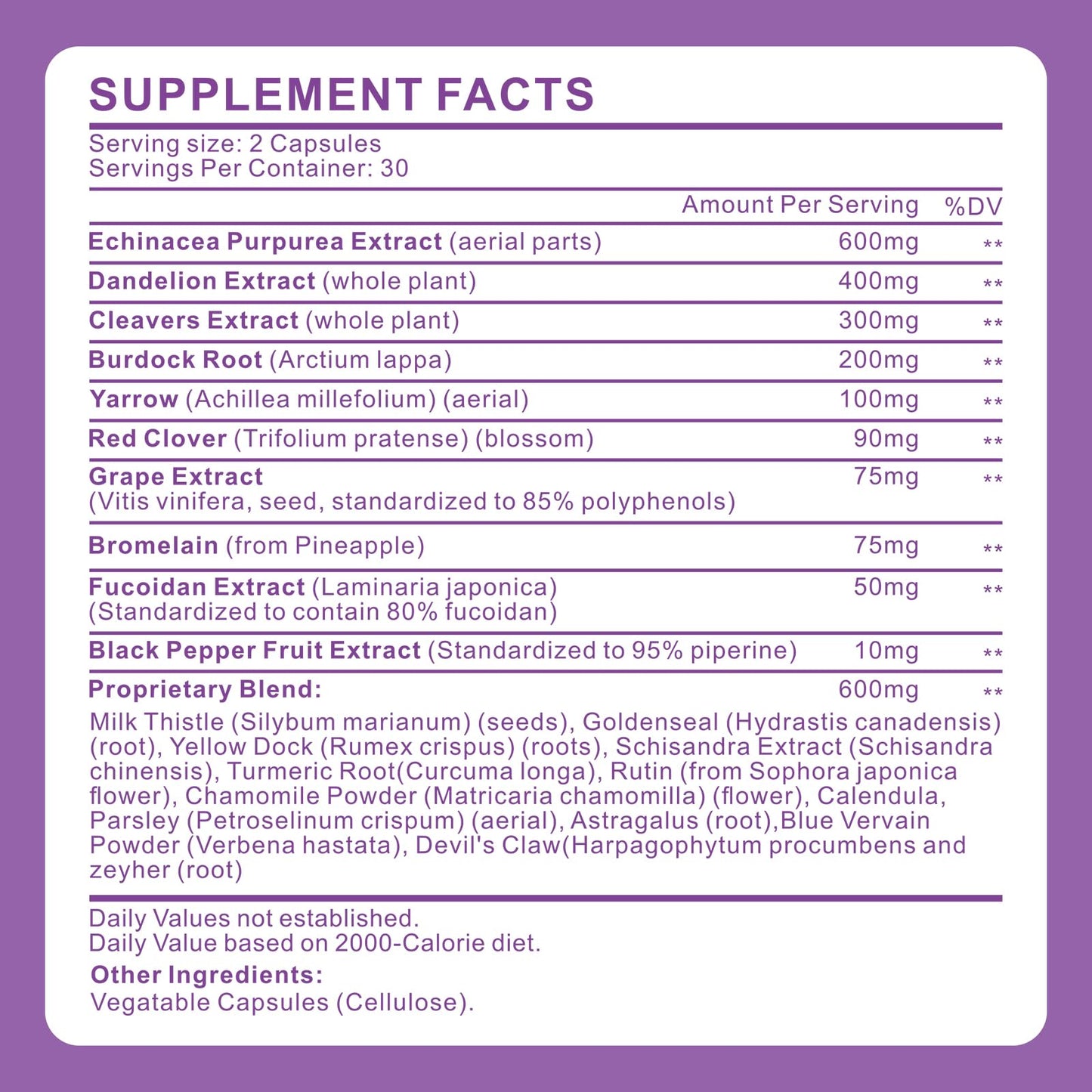 Spliferkou Lymphatic Drainage Supplements Capsules 180