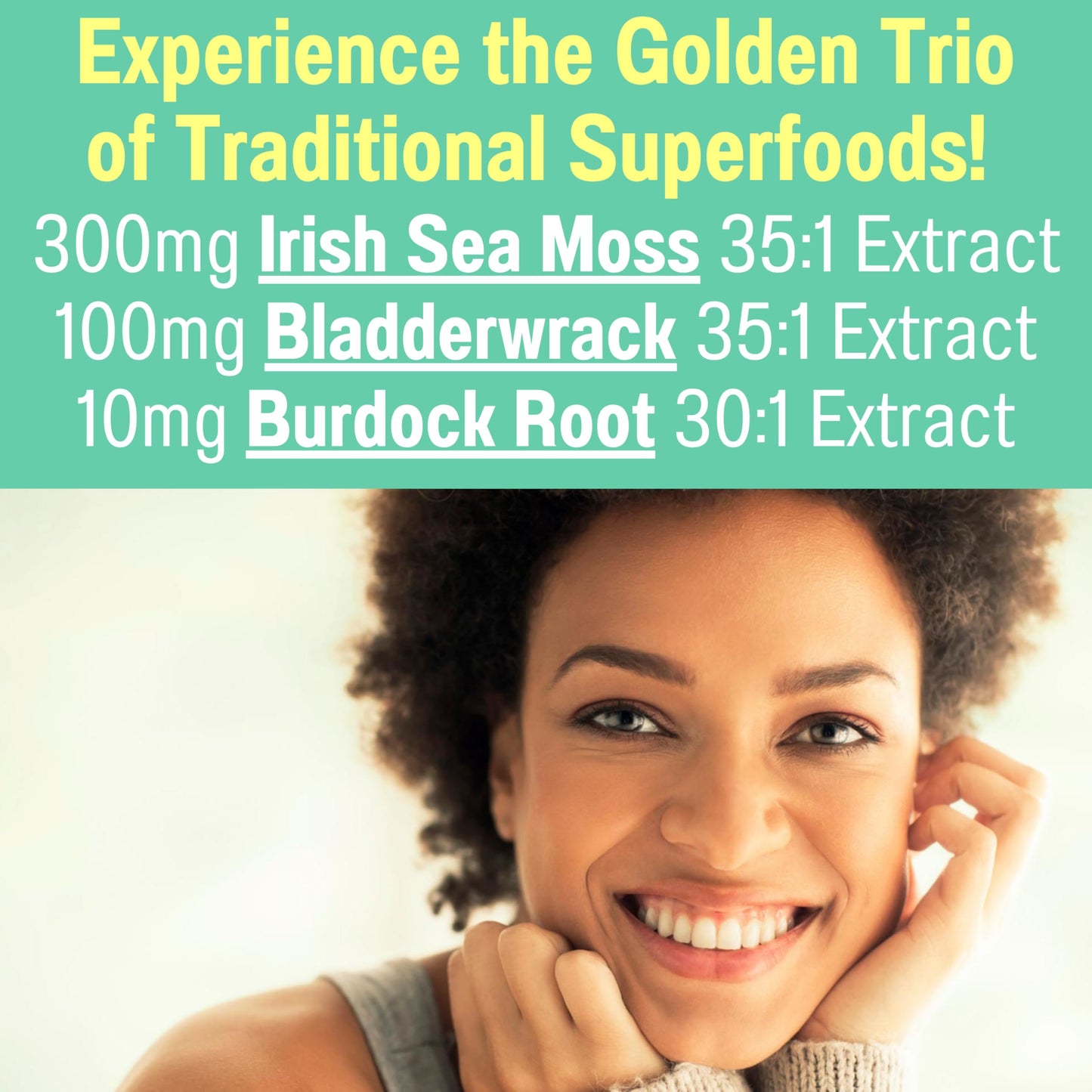 SHIZAM Moringa Irish Sea Moss Chlorophyll EGCG Green Tea Burdock Root Bladderwrack Super Greens Gummies, 60 Count