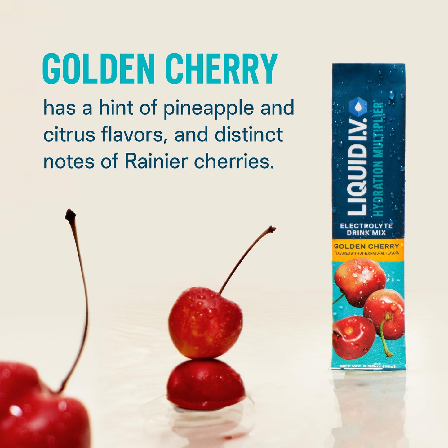 Liquid I.V. Hydration Electrolytes Powder, Golden Cherry, 48 Count