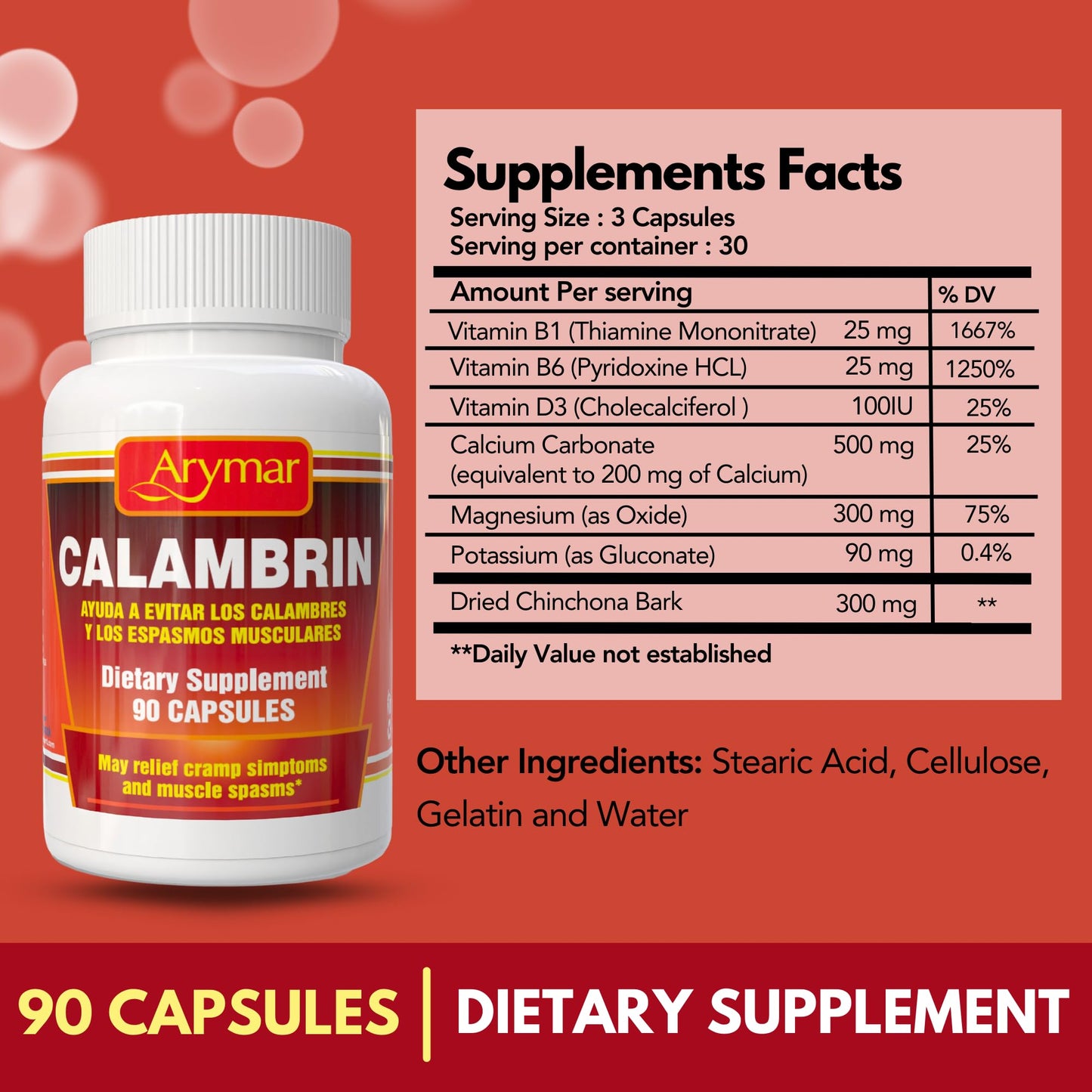 Arymar Calambrin Capsules 90
