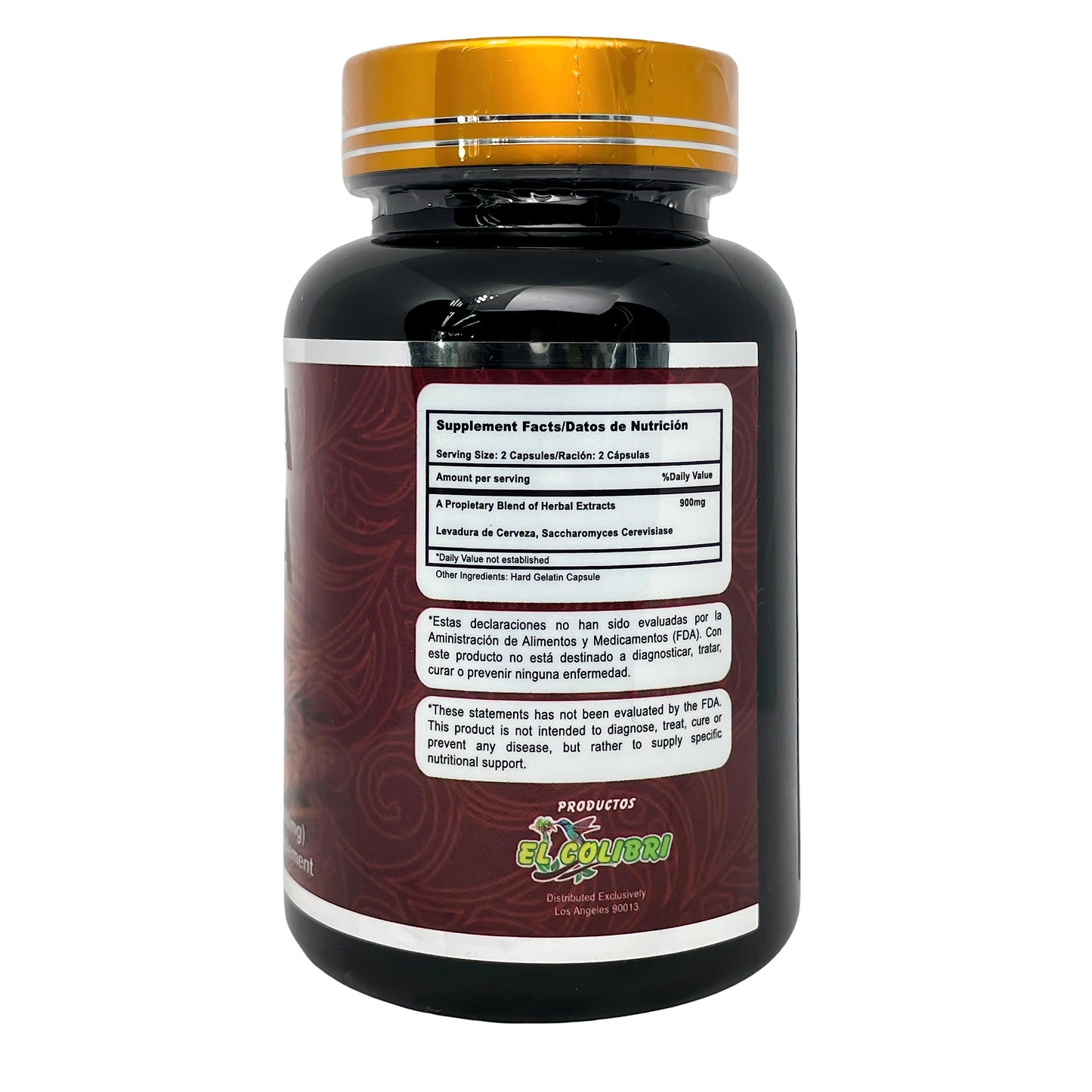 Productos El Colibri Lavandura de Cerveza A Proprietary Blend Extract 90 Capsules