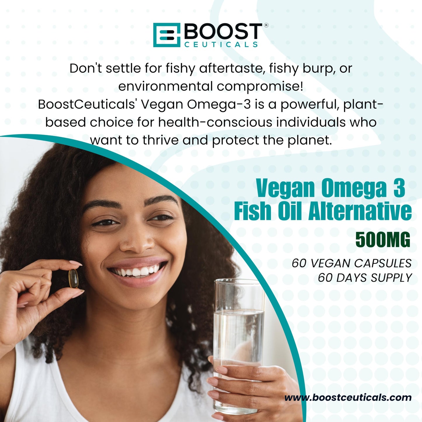 BoostCeuticals Vegan Omega-3 Softgels 60-Count