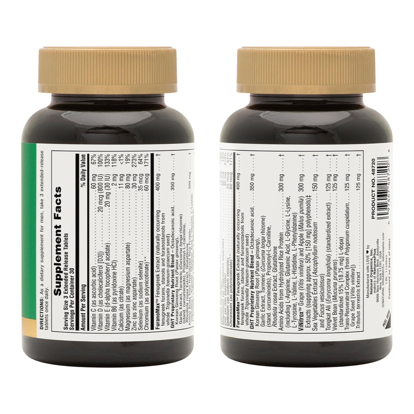Ultra GHT Male Extended Release Bilayer Tablets, 90 Tablets