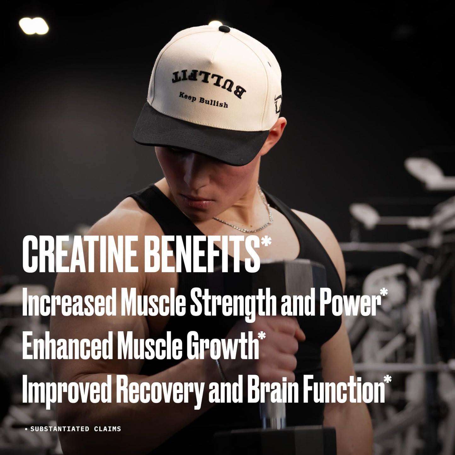 BULLFIT Creatine Monohydrate Powder 13.2 oz