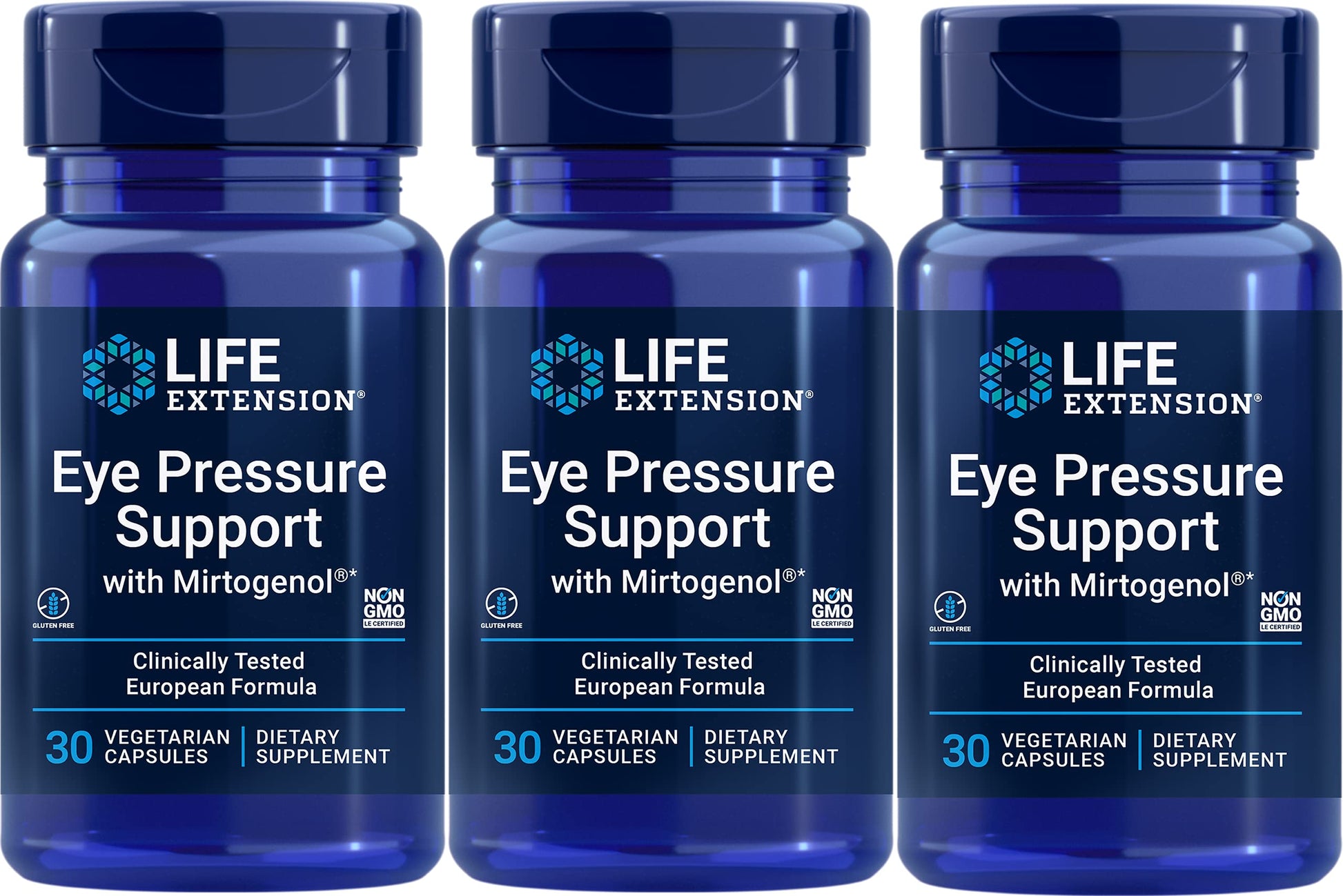 Life Extension Eye Pressure Support with Mirtogenol Capsule, 30 Capsules