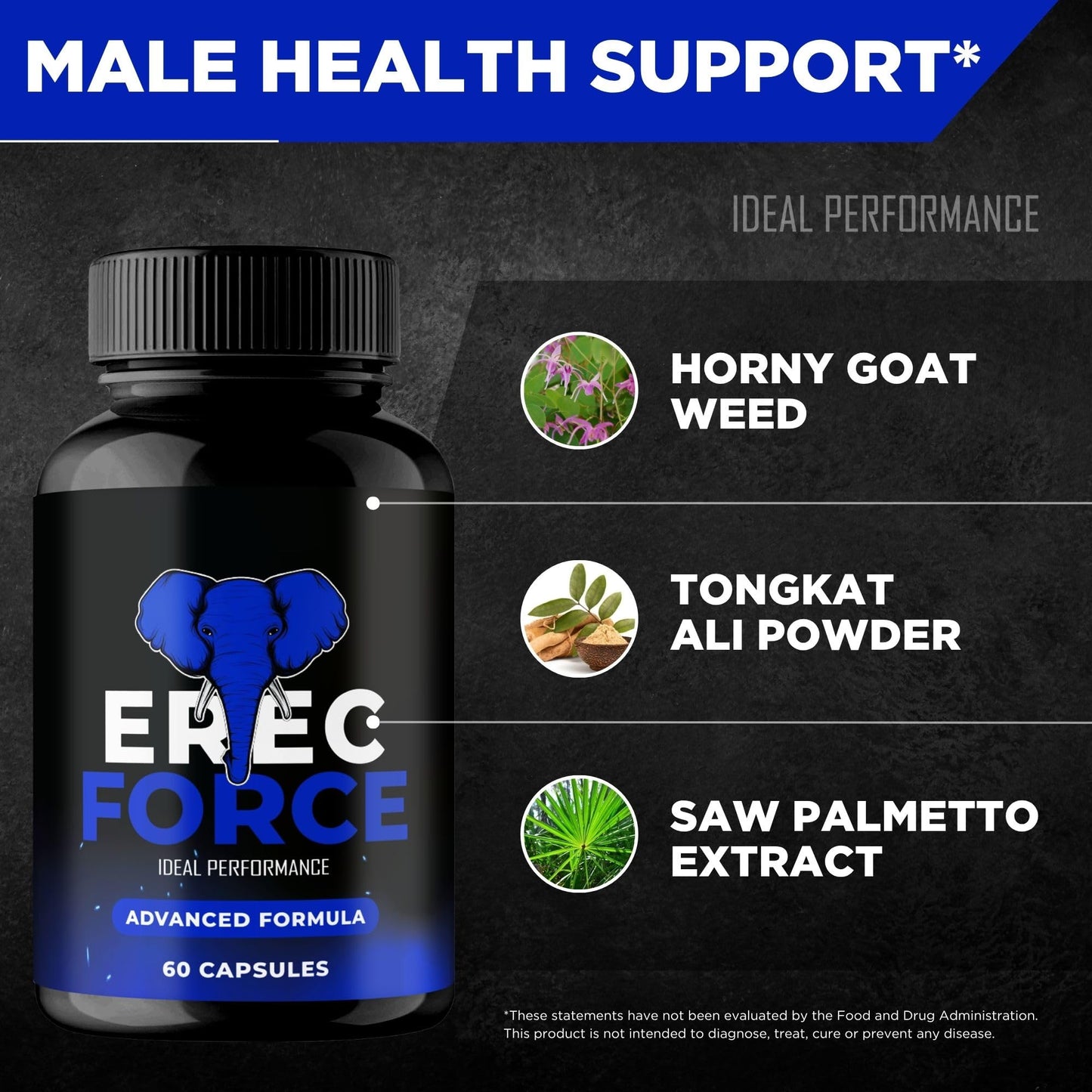 IDEAL PERFORMANCE ErecForce Capsules, 300 Capsules