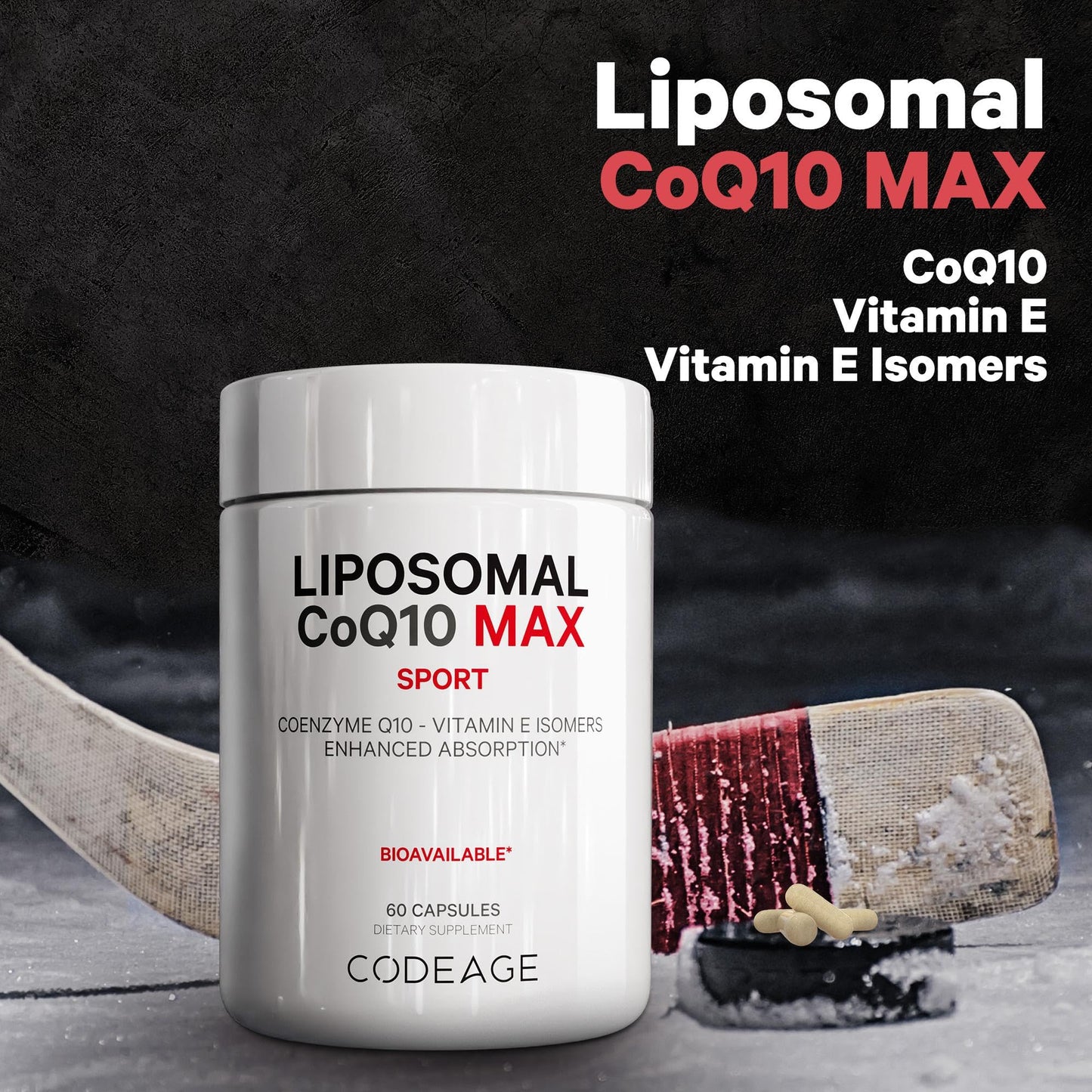 Codeage Liposomal CoQ10 Max Supplement 60 Capsules